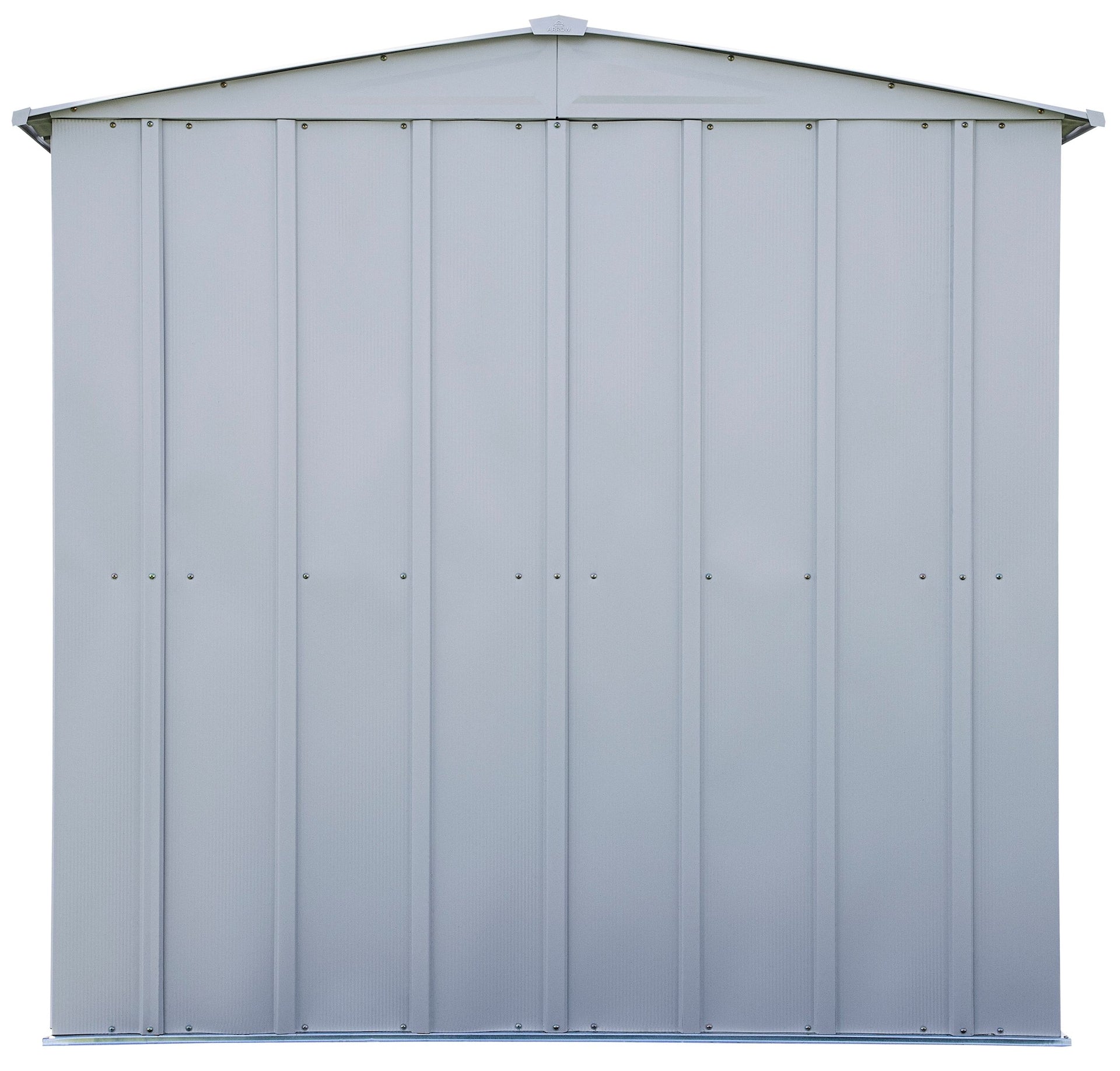 Arrow Classic Galvanized Steel Storage Shed, Flute Grey, 6-ft x 7-ft