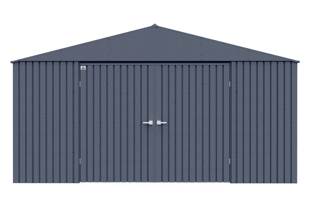 Arrow Elite 14x12-ft Anthracite Corrosion-Resistant Steel Shed