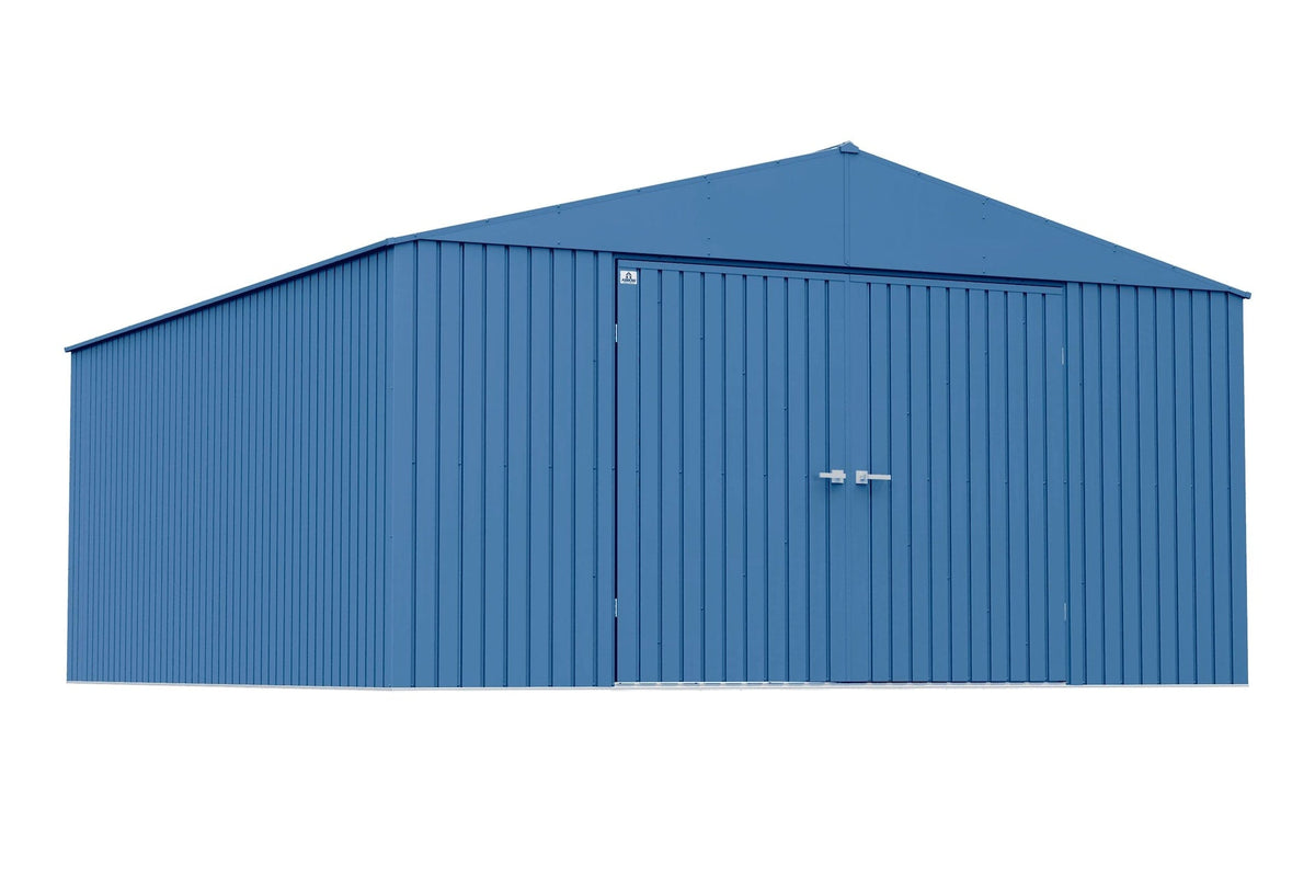 Arrow Elite 14x16-ft Blue Grey Corrosion-Resistant Steel Shed