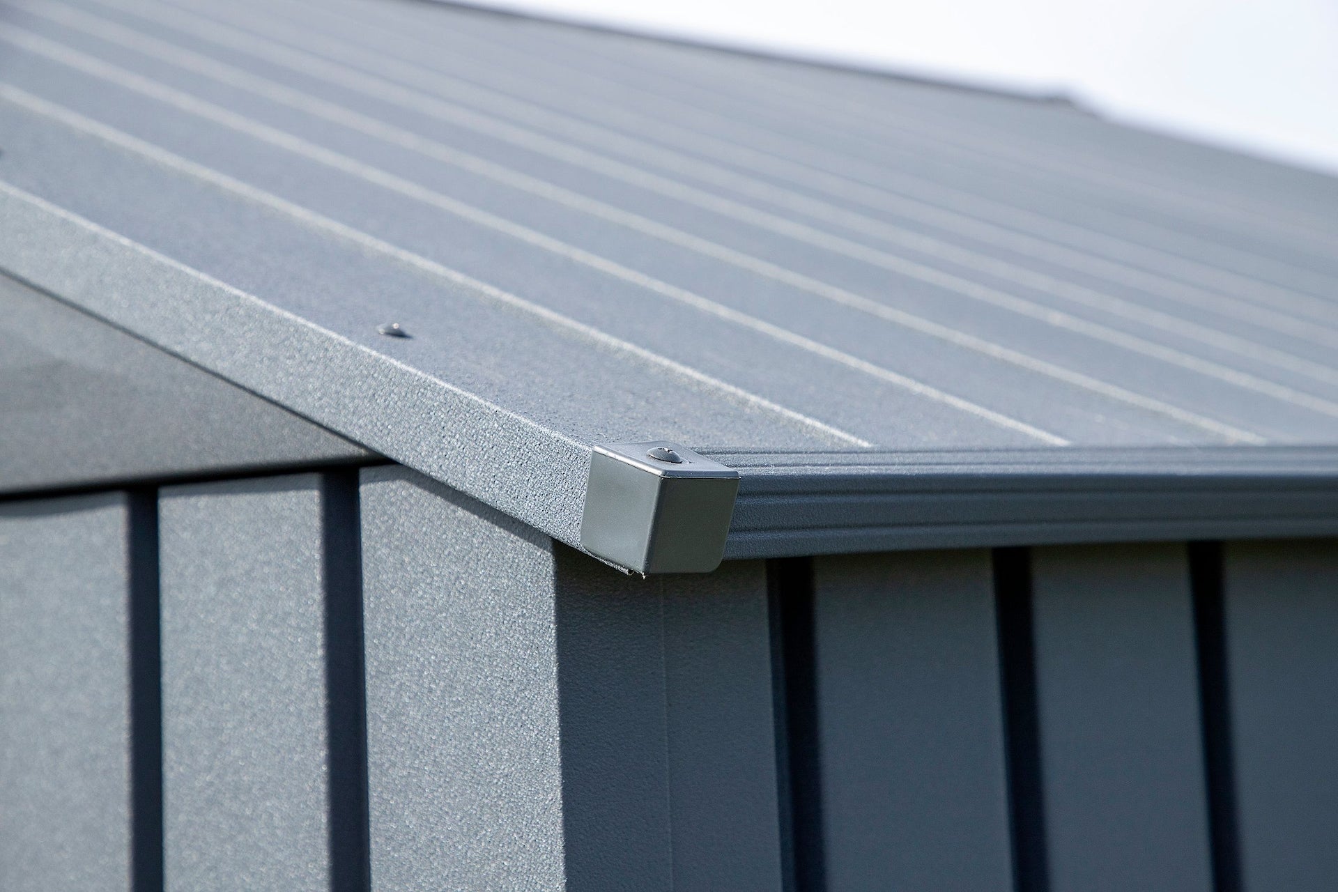 Arrow Elite Steel Storage Shed, Anthracite, 8-ft x 6-ft