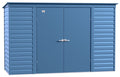 Arrow Select Galvanized Steel Storage Shed, Blue Grey, 10-ft x 4-ft