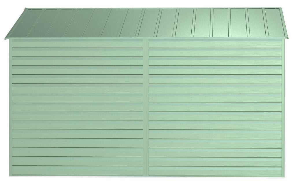 Arrow Select Galvanized Steel Storage Shed, Sage Green, 10-ft x 12-ft
