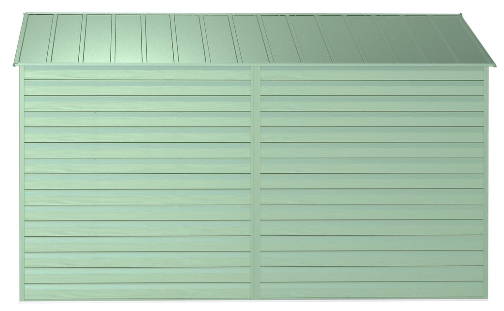 Arrow Select Galvanized Steel Storage Shed, Sage Green, 10-ft x 12-ft