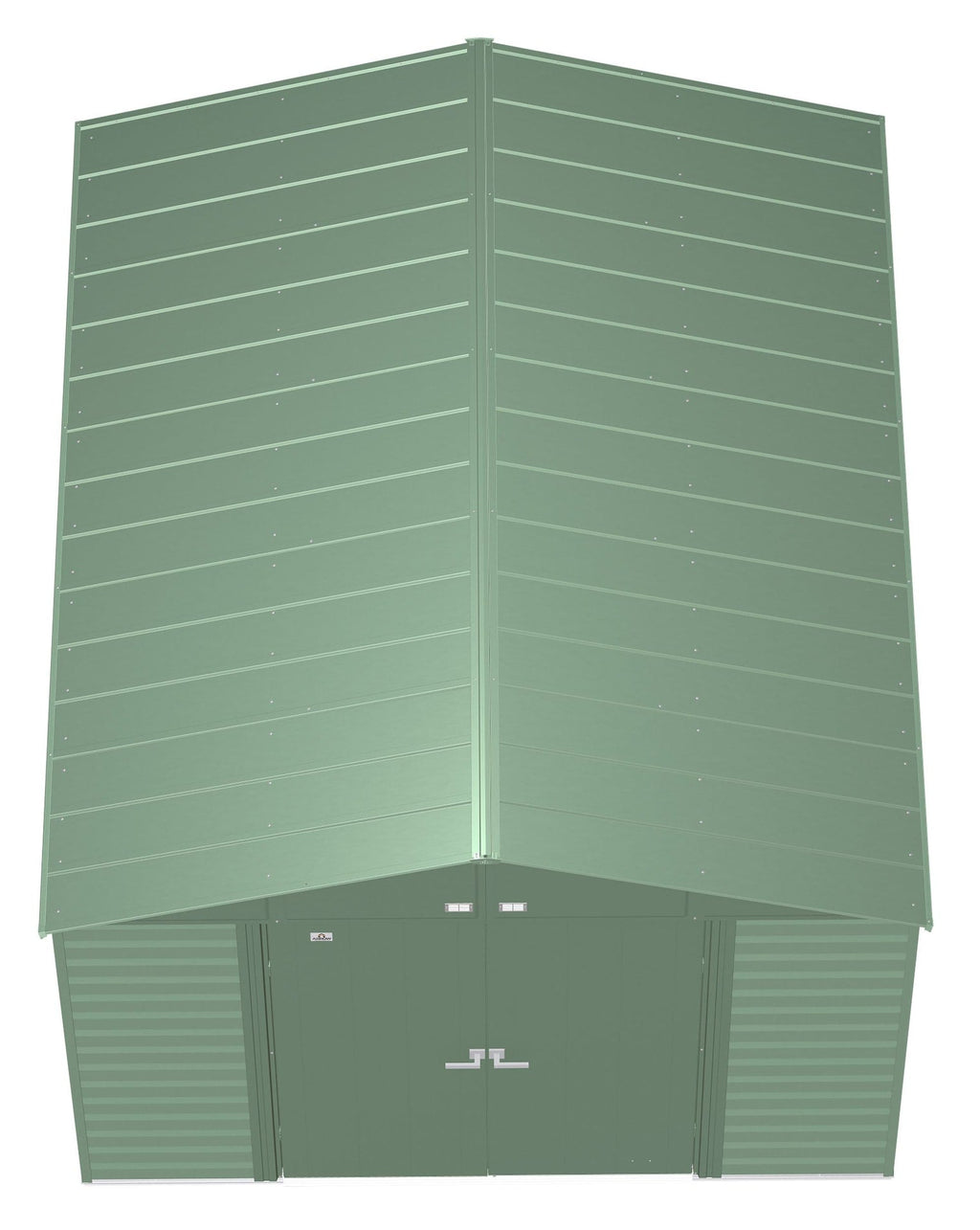 Arrow Select Galvanized Steel Storage Shed, Sage Green, 10-ft x 12-ft