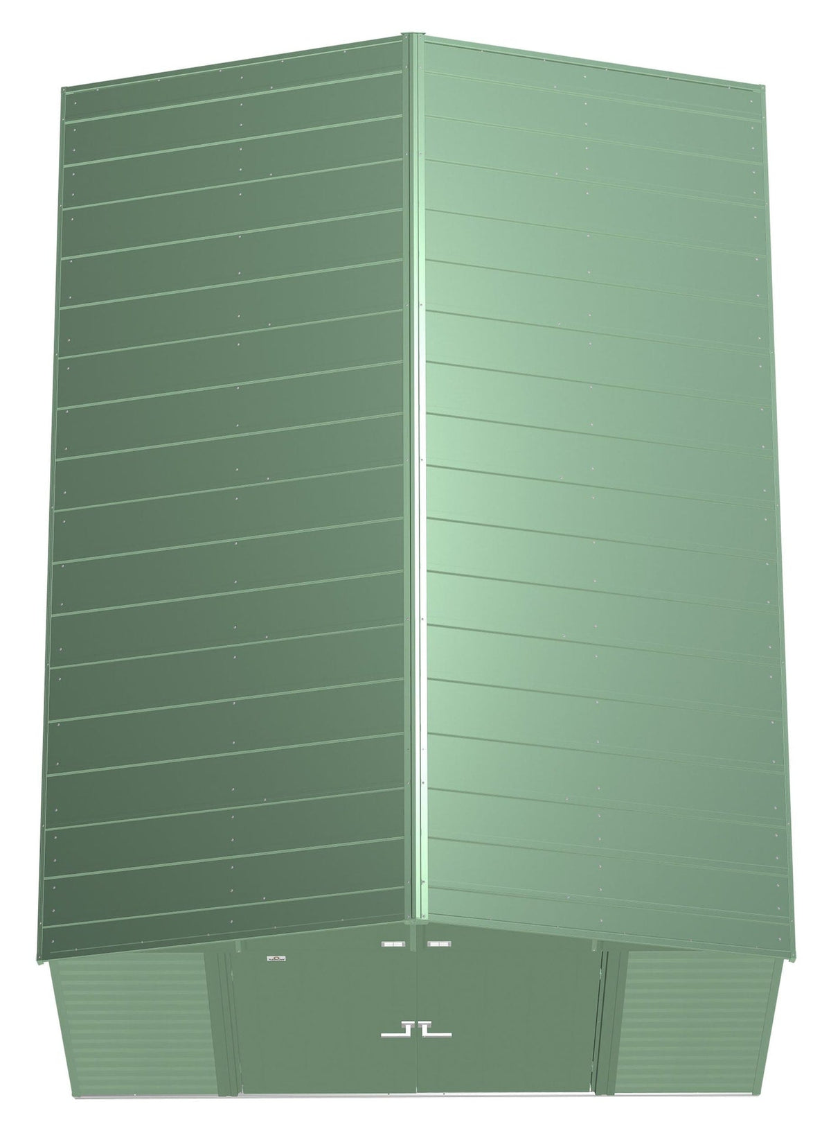 Arrow Select Galvanized Steel Storage Shed, Sage Green, 10-ft x 14-ft