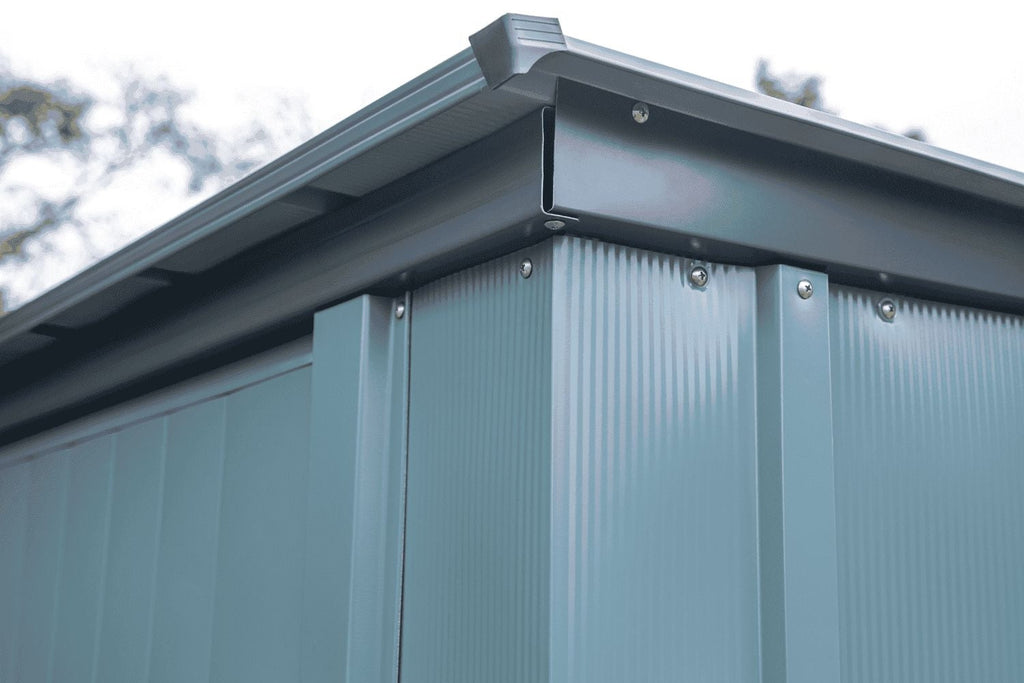 Arrow Spacemaker 4x3-ft Juniper Berry Lockable Patio Shed