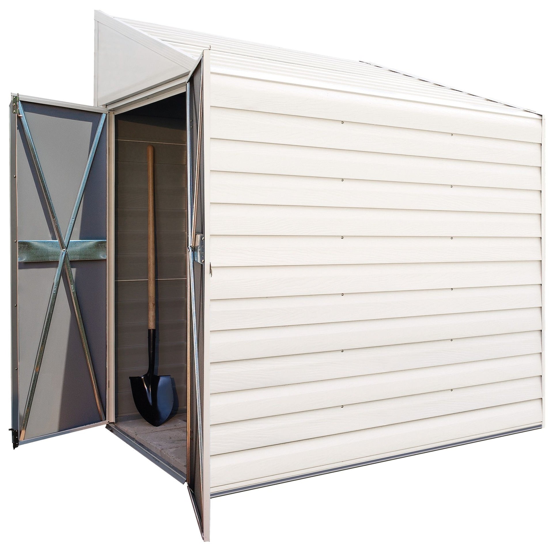 Arrow Yardsaver Electro Galvanized Steel Storage Shed, 4-ft x 7-ft