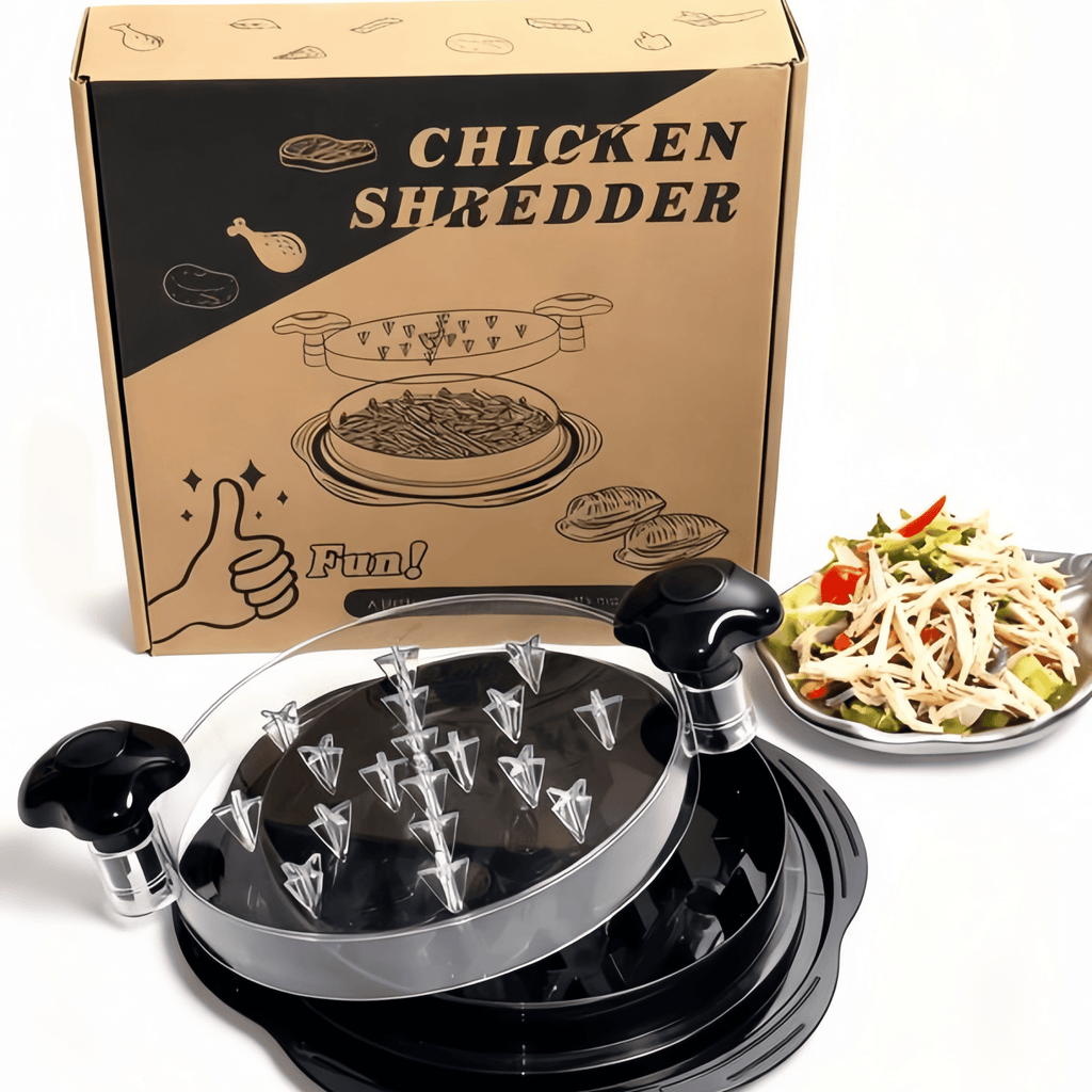 Chicken Shredder Tool Twist (Large 10 Inch), Meat Shredder for Pulled Pork Beef &amp; Chicken, BPA Free with Anti-Slip Base &amp; Handle, Kitchen Gadget, 1 Count