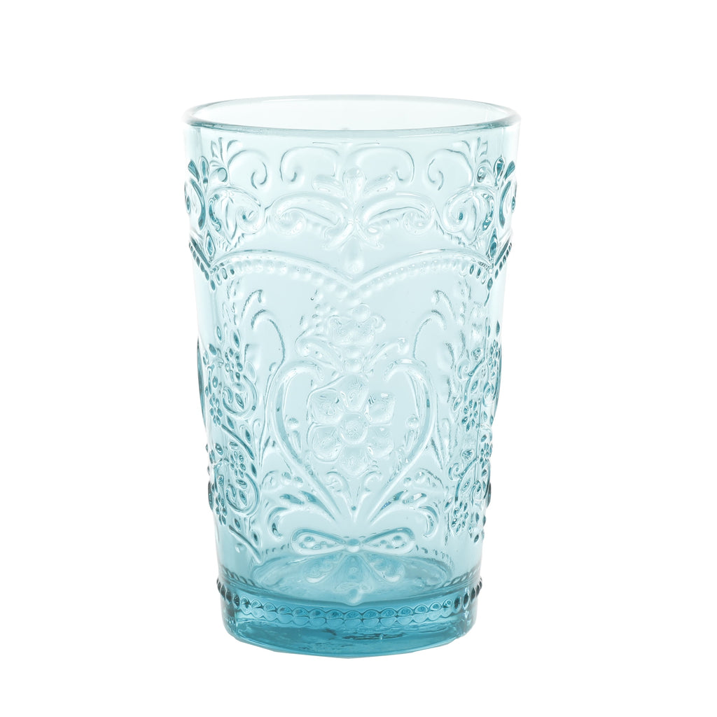 Amelia Pink 15.22-Ounce Glass Tumblers, Set of 4