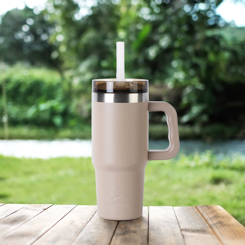 Ozark Trail 18 oz Stainless Steel Insulated Tumbler with Handle, Black