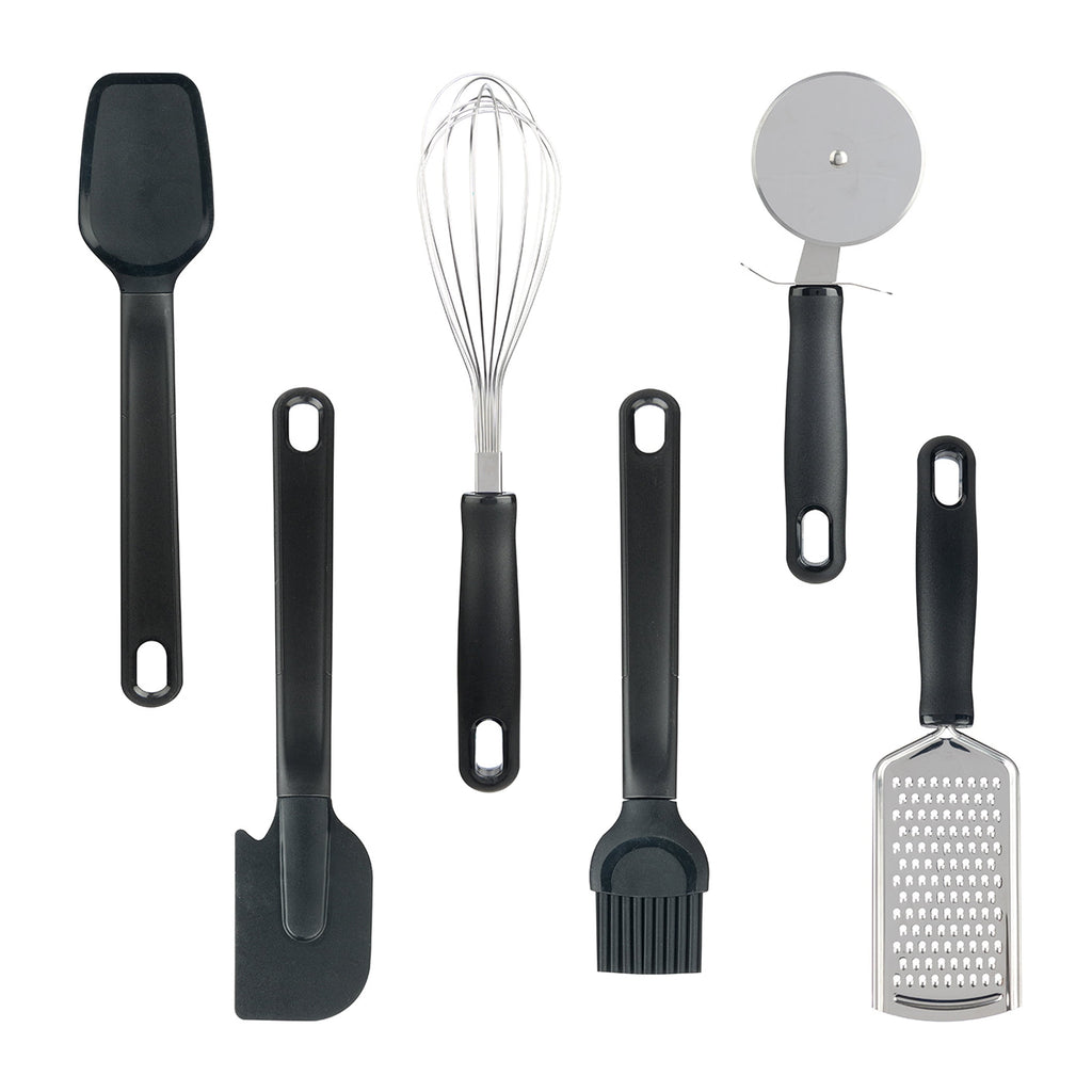 36 Piece Kitchen Gadget Set with Kitchen Cooking Utensils, and Drawer Organizer, Black