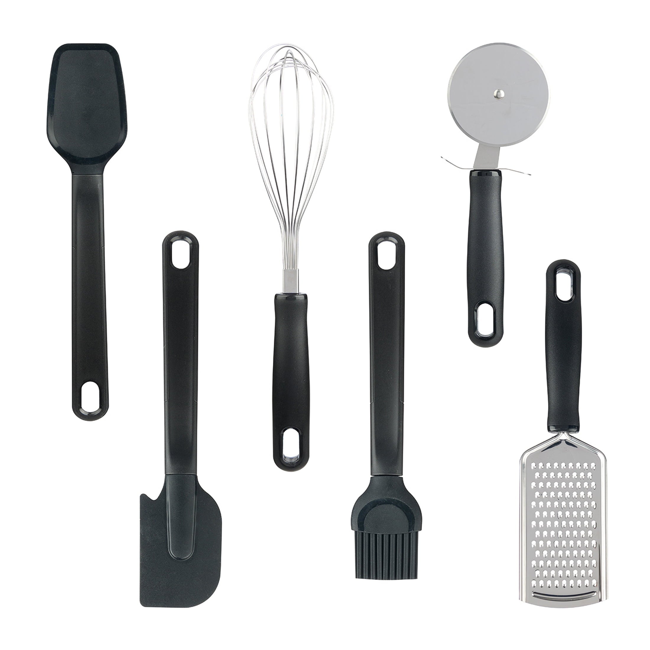 36 Piece Kitchen Gadget Set with Kitchen Cooking Utensils, and Drawer Organizer, Black