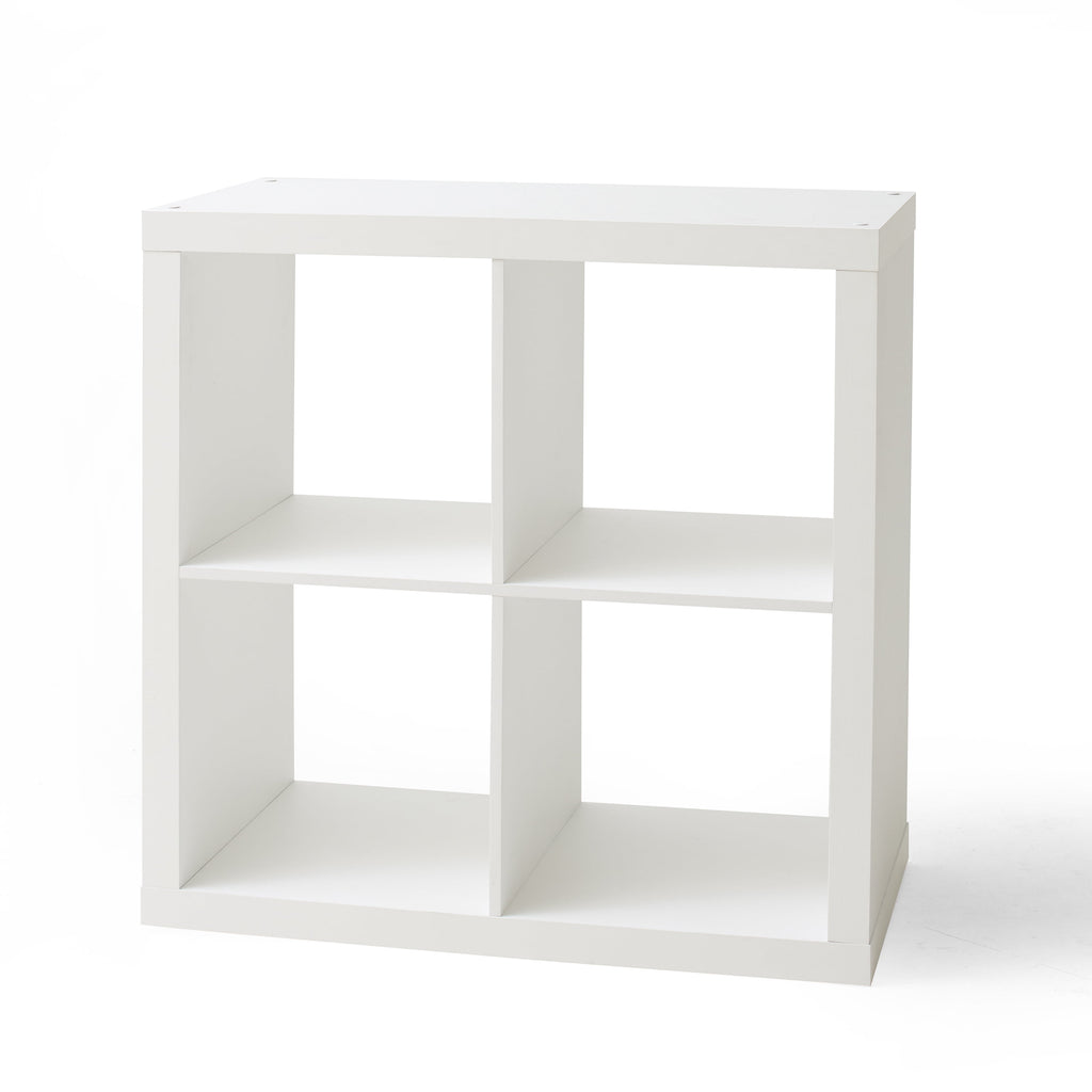 Better Homes &amp; Gardens 4 Cube Storage Organizer, White Texture