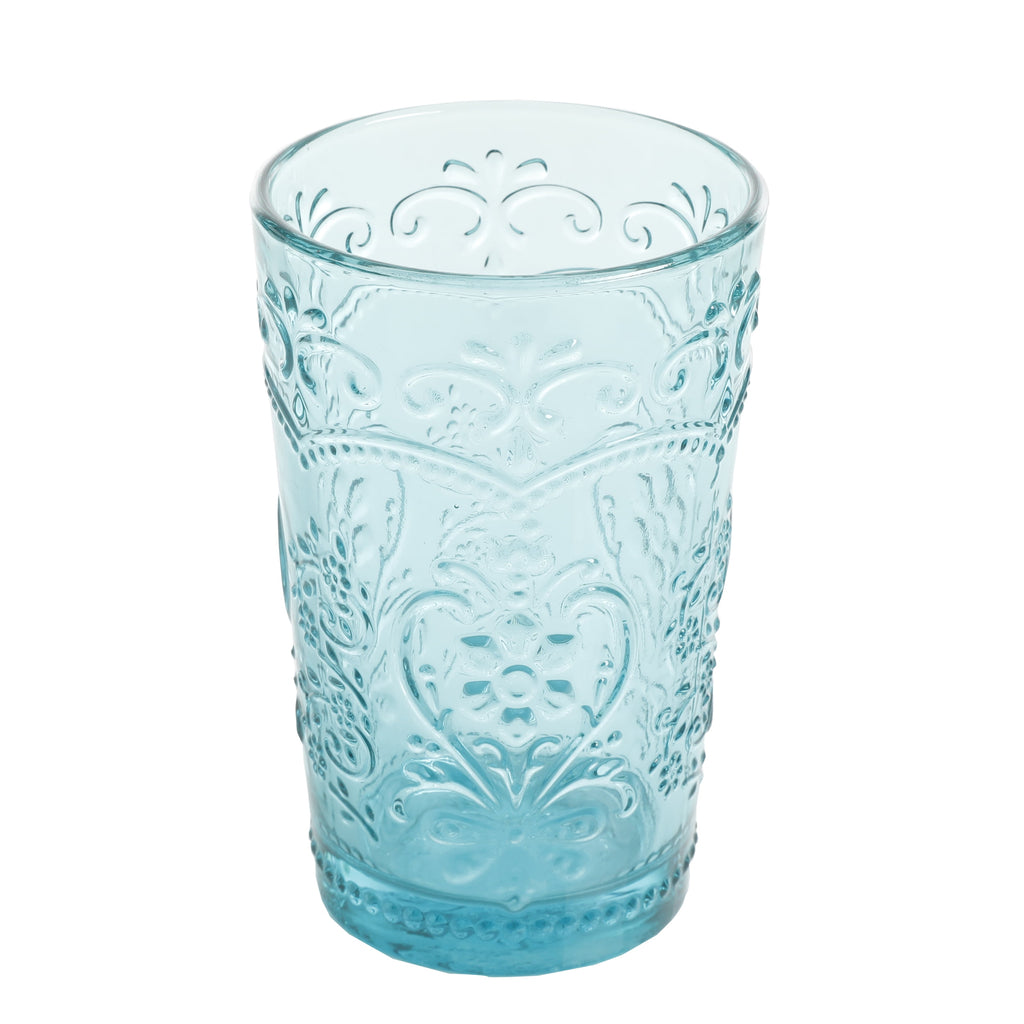 Amelia Pink 15.22-Ounce Glass Tumblers, Set of 4