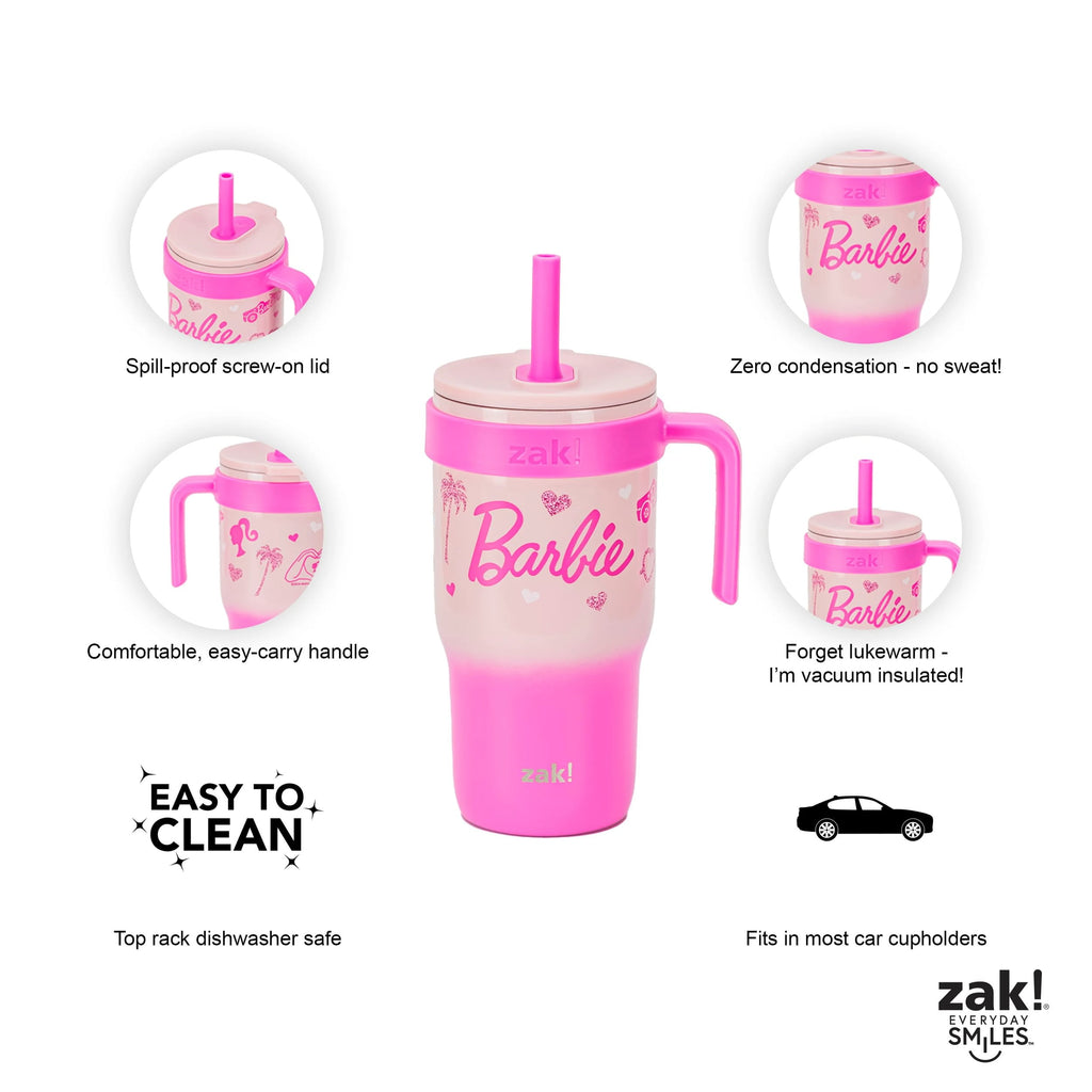 18oz Stitch Kids Straw Handle Tumbler
