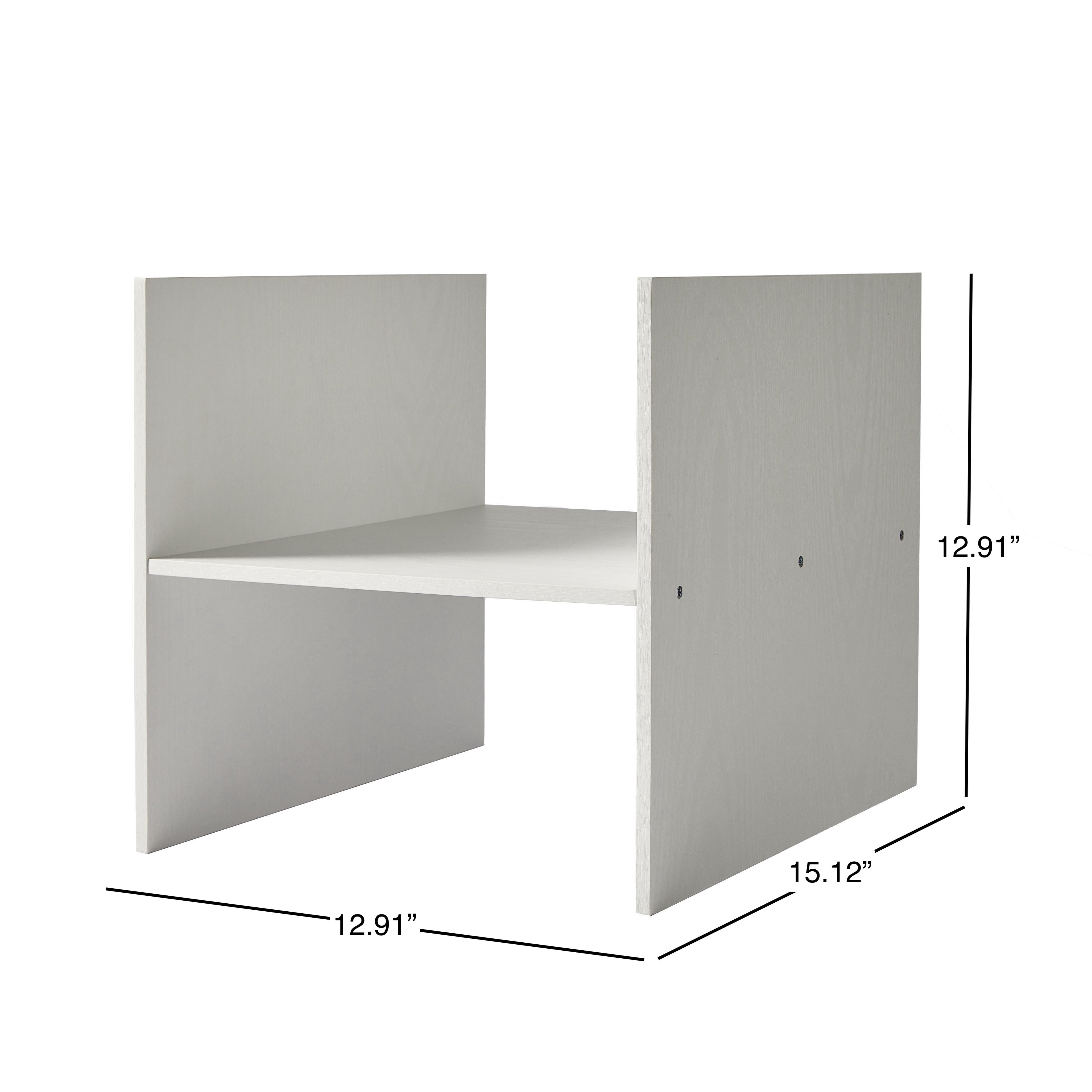 Better Homes &amp; Gardens H Shelf Insert for Cube Organizers, Tobacco Oak