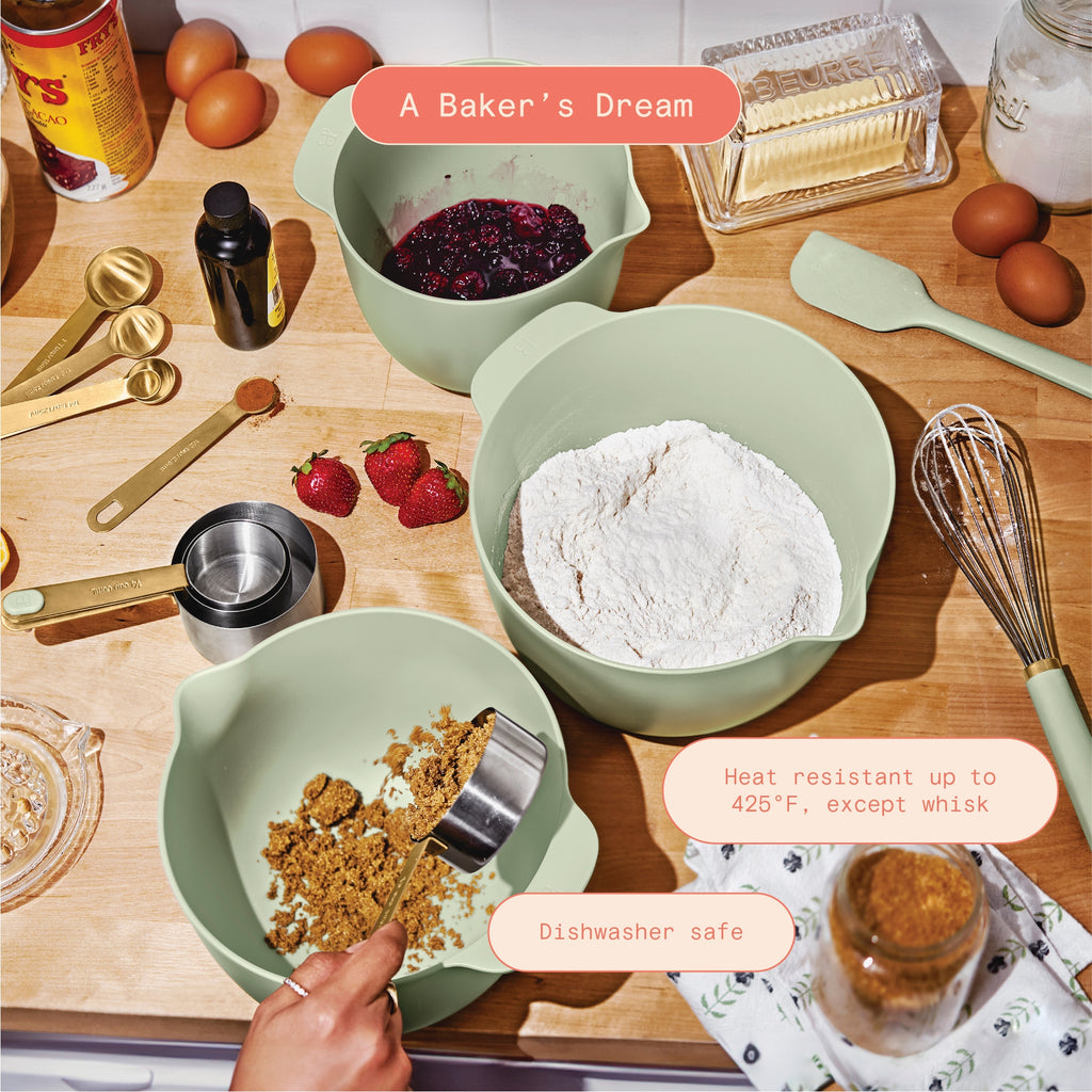14-Piece Mix &amp; Measure Set, Porcini Taupe by Drew Barrymore