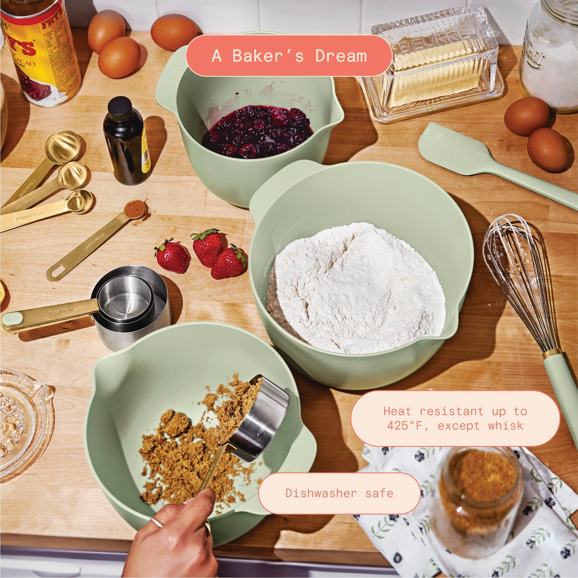 14-Piece Mix &amp; Measure Set, Porcini Taupe by Drew Barrymore