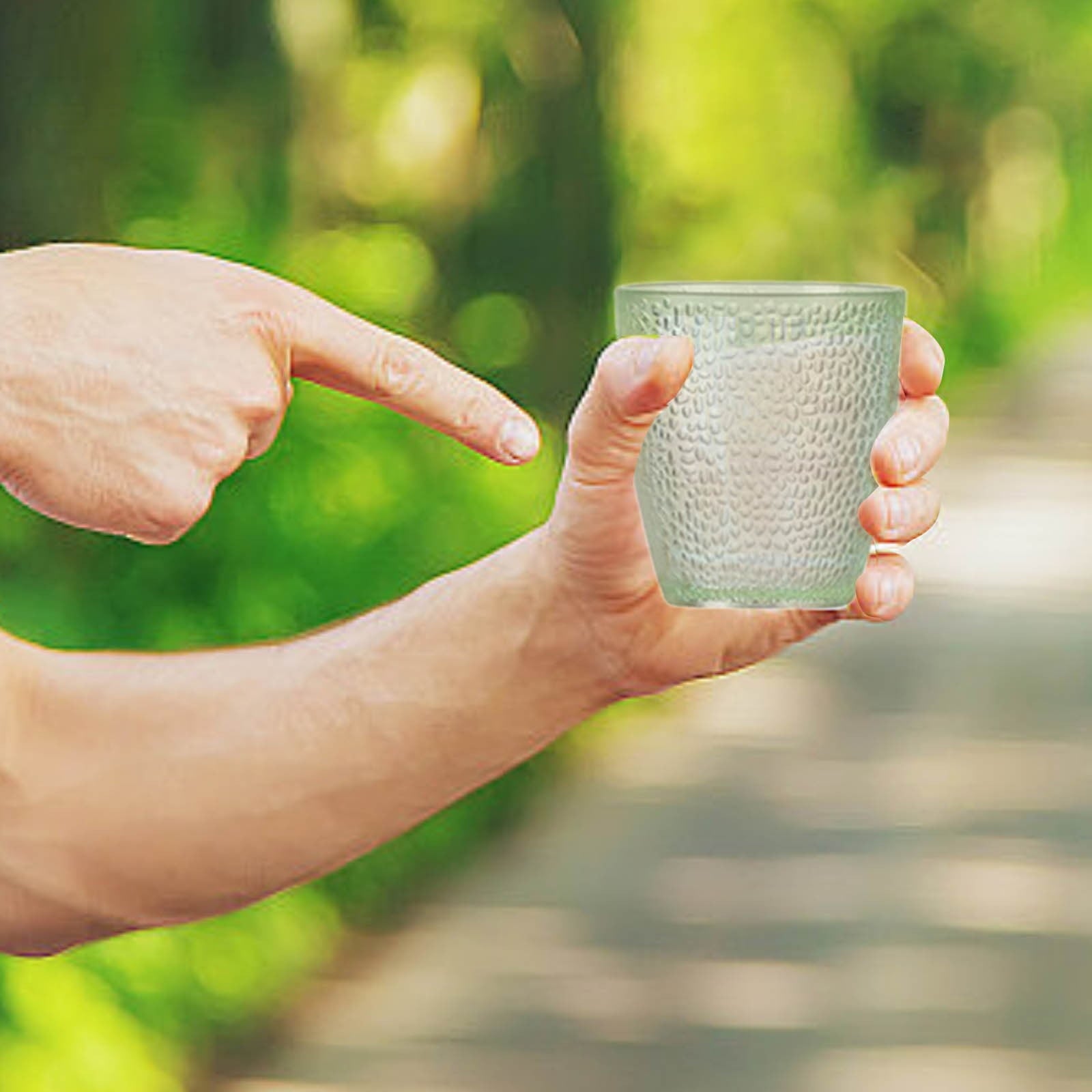 7oz Acrylic Drinking Glasses, 4Pcs Tumblers Drinkware Unbreakable Water Glasses Cups &amp; for Home Outdoors Restaurant, Emerald