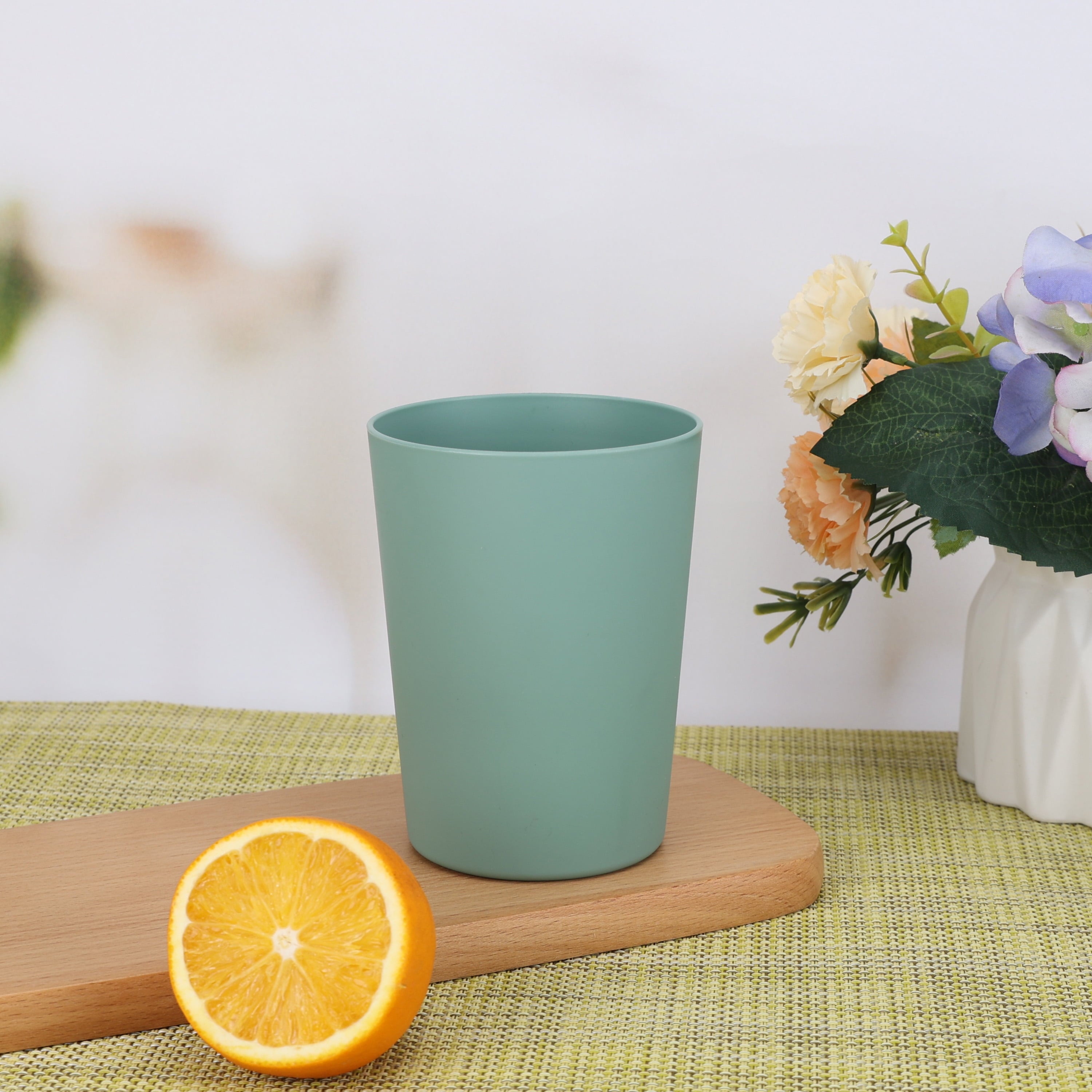 (10 pack) - Dark Blue Round Plastic Tumbler, 18-Ounce