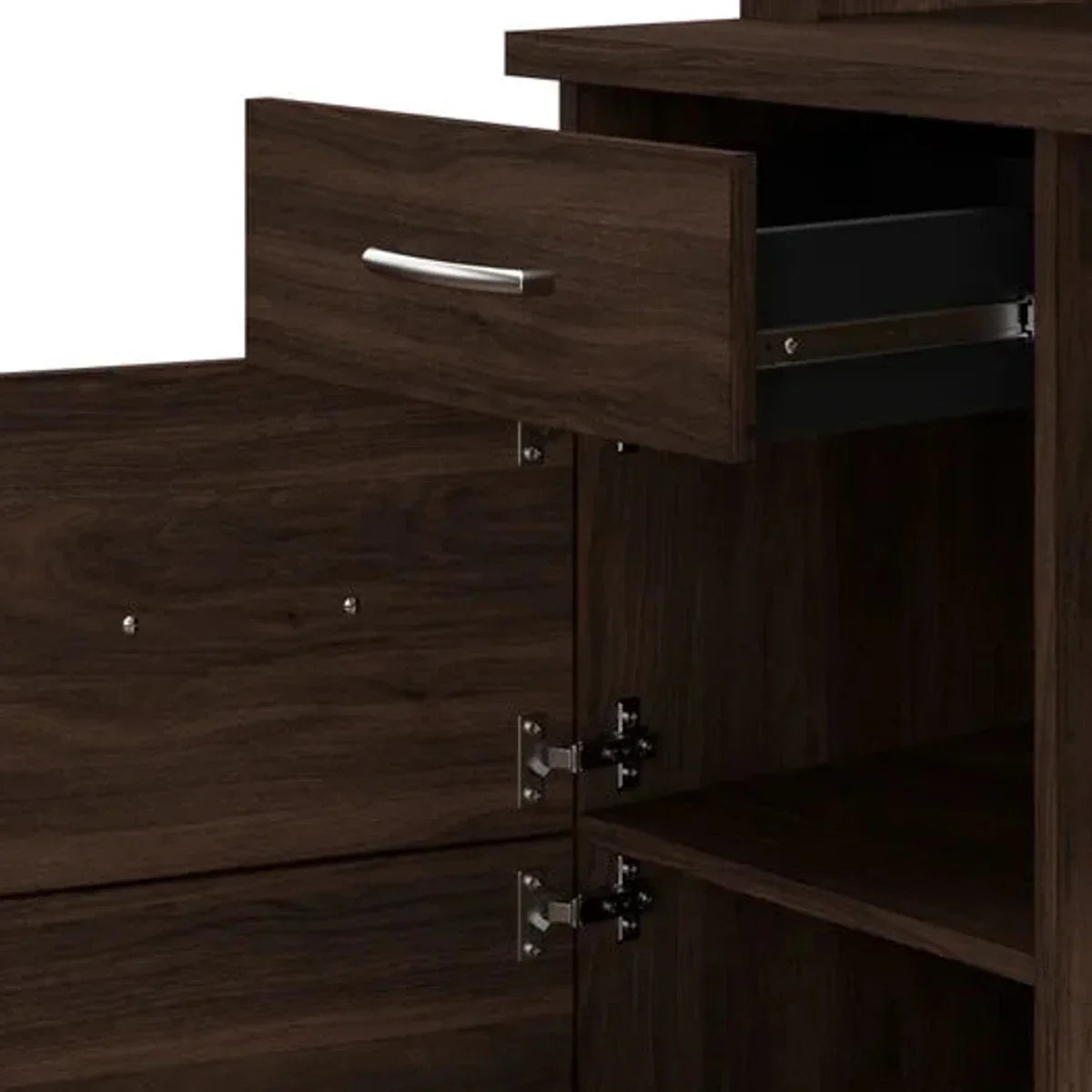Bestar - Gosford U-Shaped Desk with Hutch
