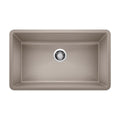 Blanco Precis SILGRANIT 32-in Super Single Undermount Kitchen Sink, Truffle