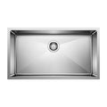 Blanco Quatrus R15 32-in Super Single Bowl Undermount Stainless Steel Kitchen Sink