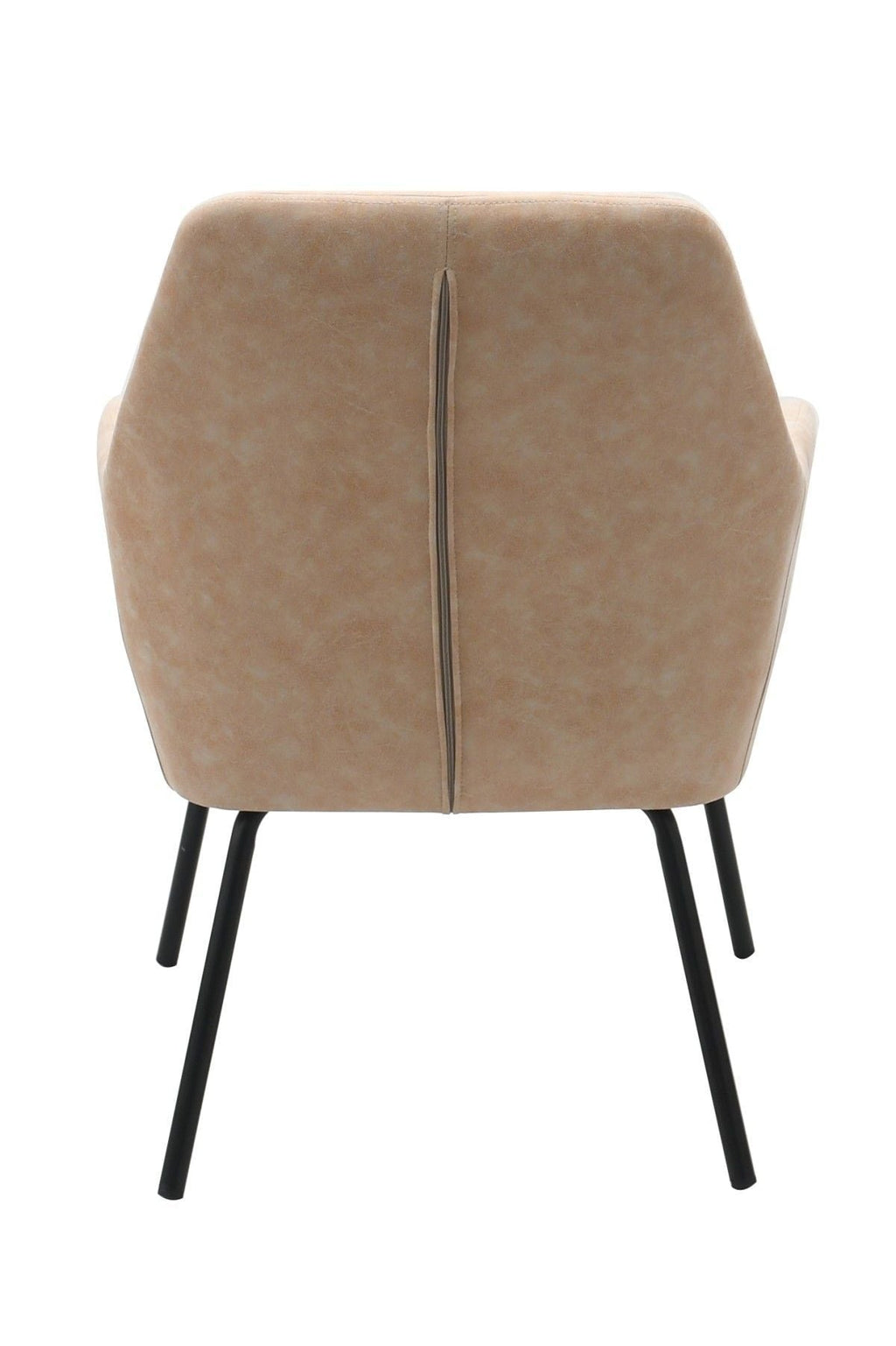 Brassex Arya Vintage Beige Tufted Fabric Upholstered Dining Chair