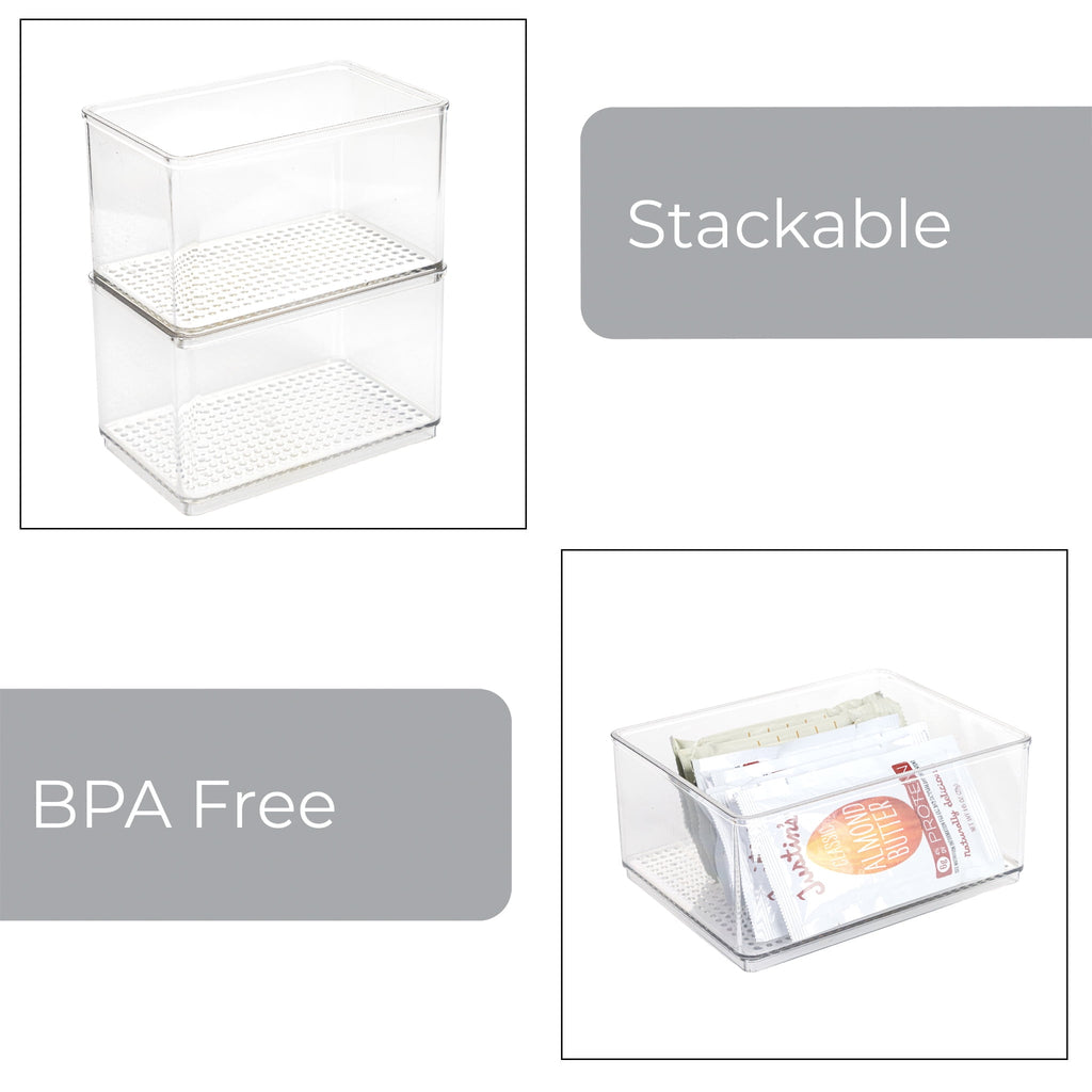 Clear Plastic Organizer Bin for Bathroom