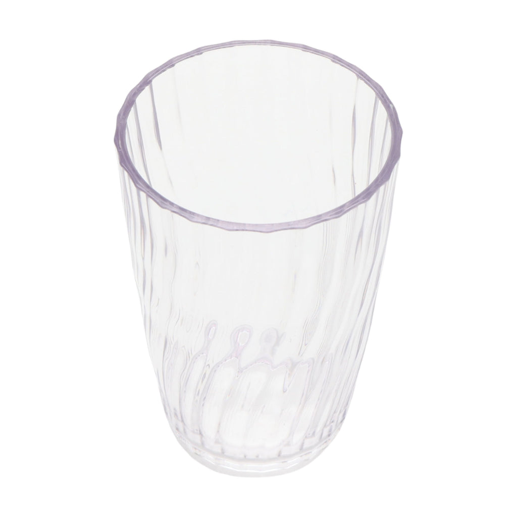 20-Ounce Acrylic Tall Embossed Swirl Tumbler, Clear