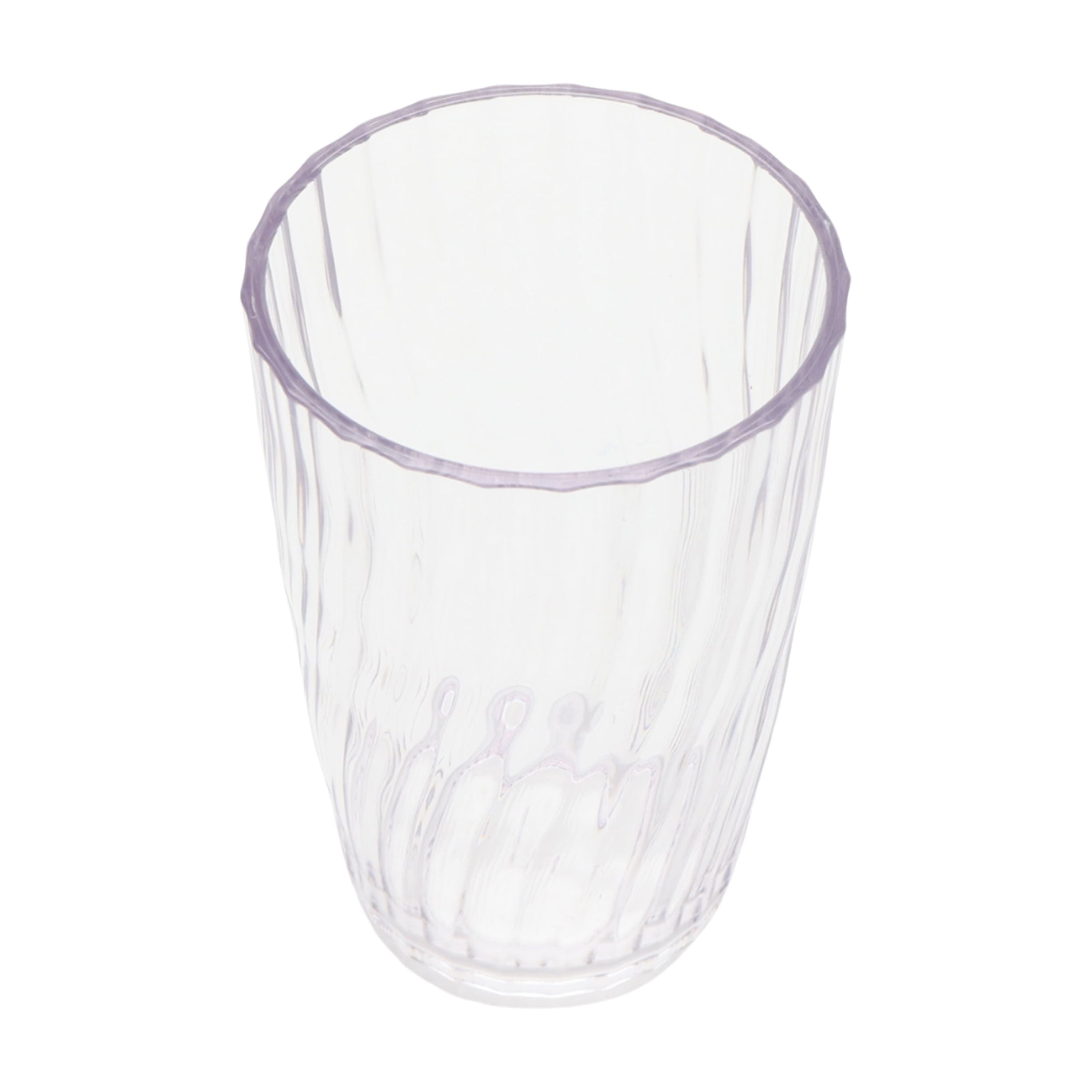 20-Ounce Acrylic Tall Embossed Swirl Tumbler, Clear