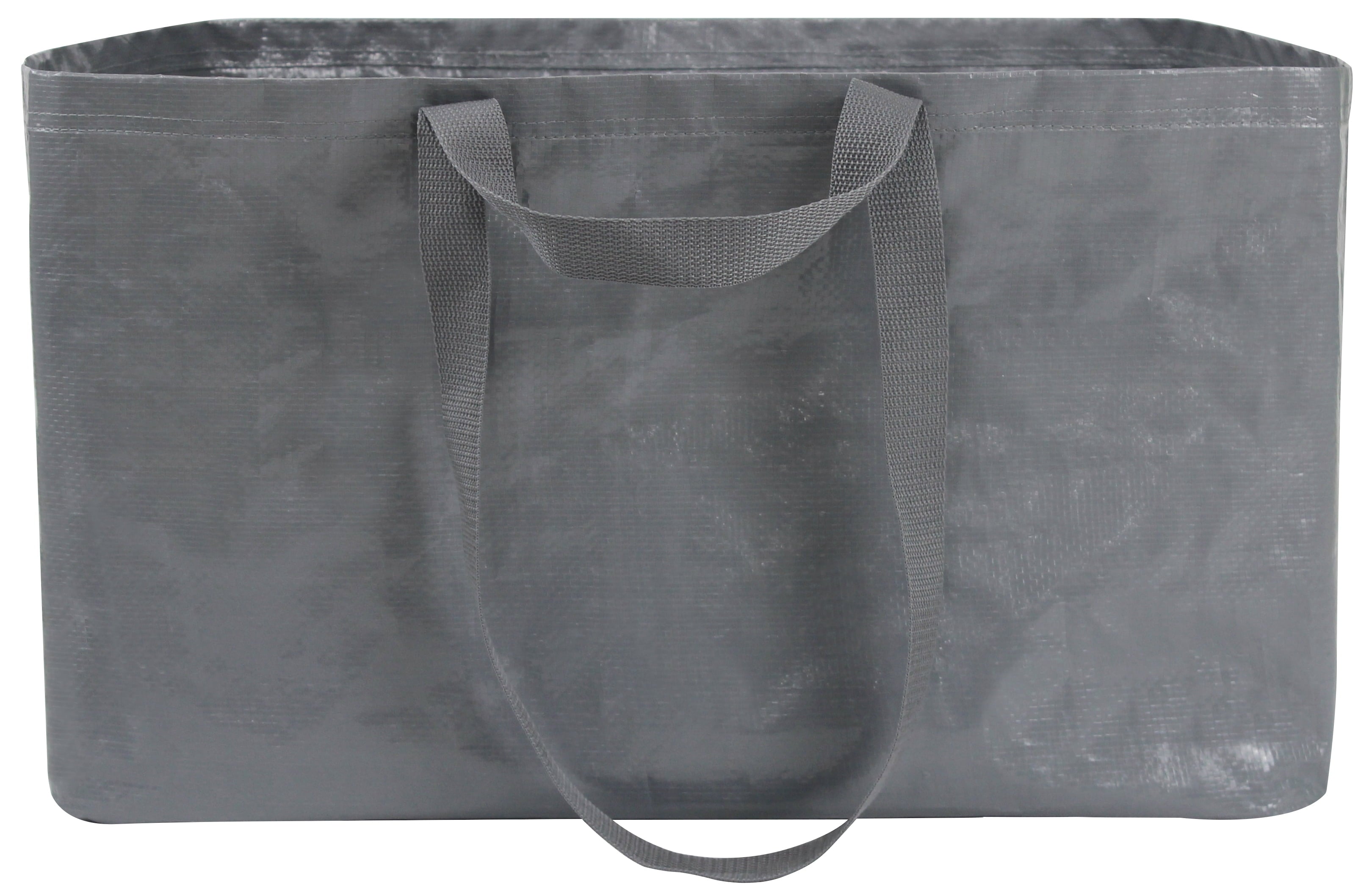 Heavy Duty Open Top Storage Bag, Grey, 19 Gallon