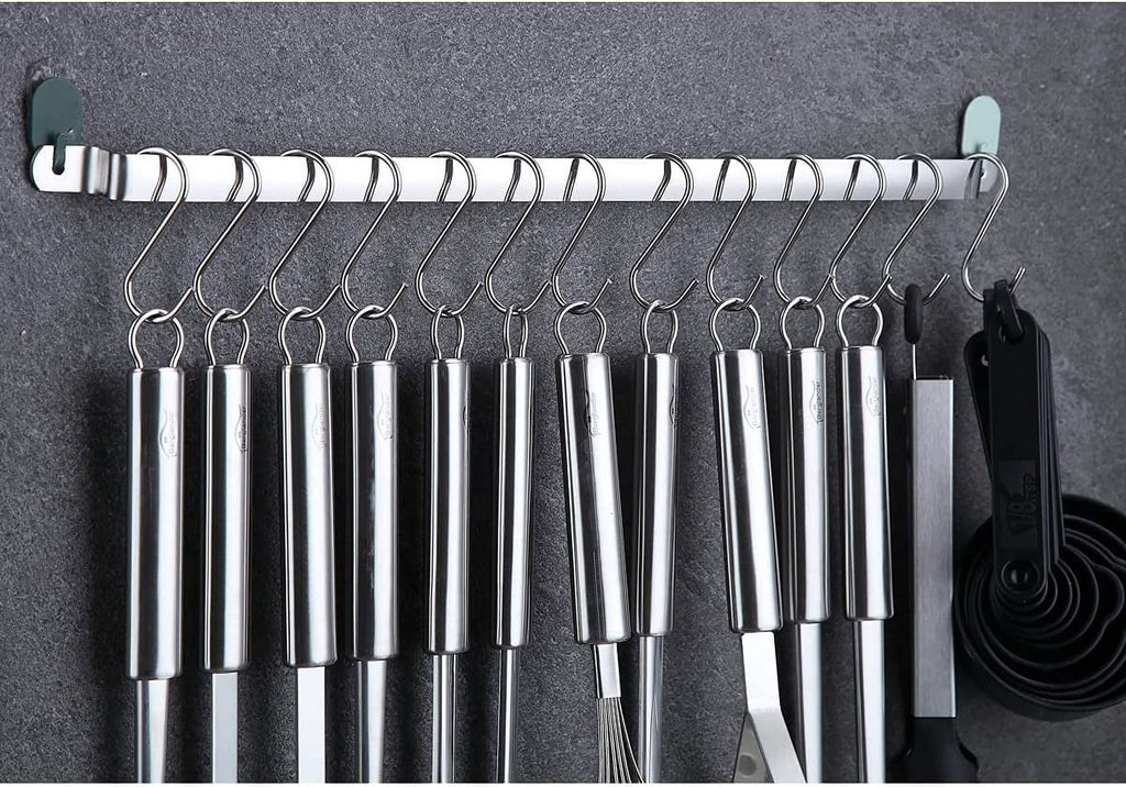 Kitchen Utensils Set 37 Pieces, Stainless Steel Cooking Utensils Set, Kitchen Gadgets Cookwarewith Hooks For Hanging Kitchen Tool Set