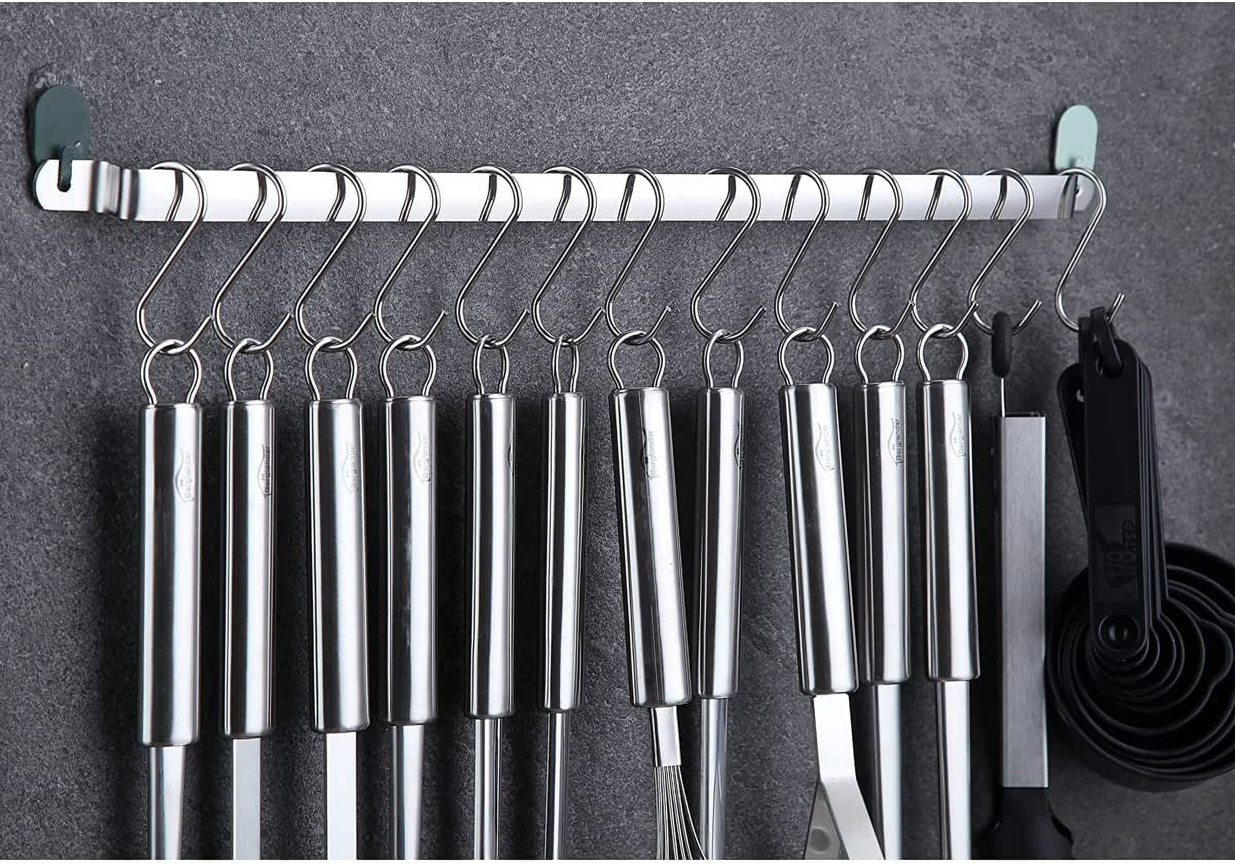 Kitchen Utensils Set 37 Pieces, Stainless Steel Cooking Utensils Set, Kitchen Gadgets Cookwarewith Hooks For Hanging Kitchen Tool Set