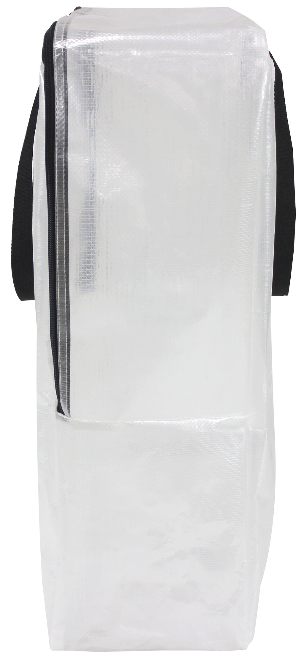 Clear 24 Gallon Heavy Duty Slim Storage and Moving Bag with Zipper Closure and Dual Carry Handles
