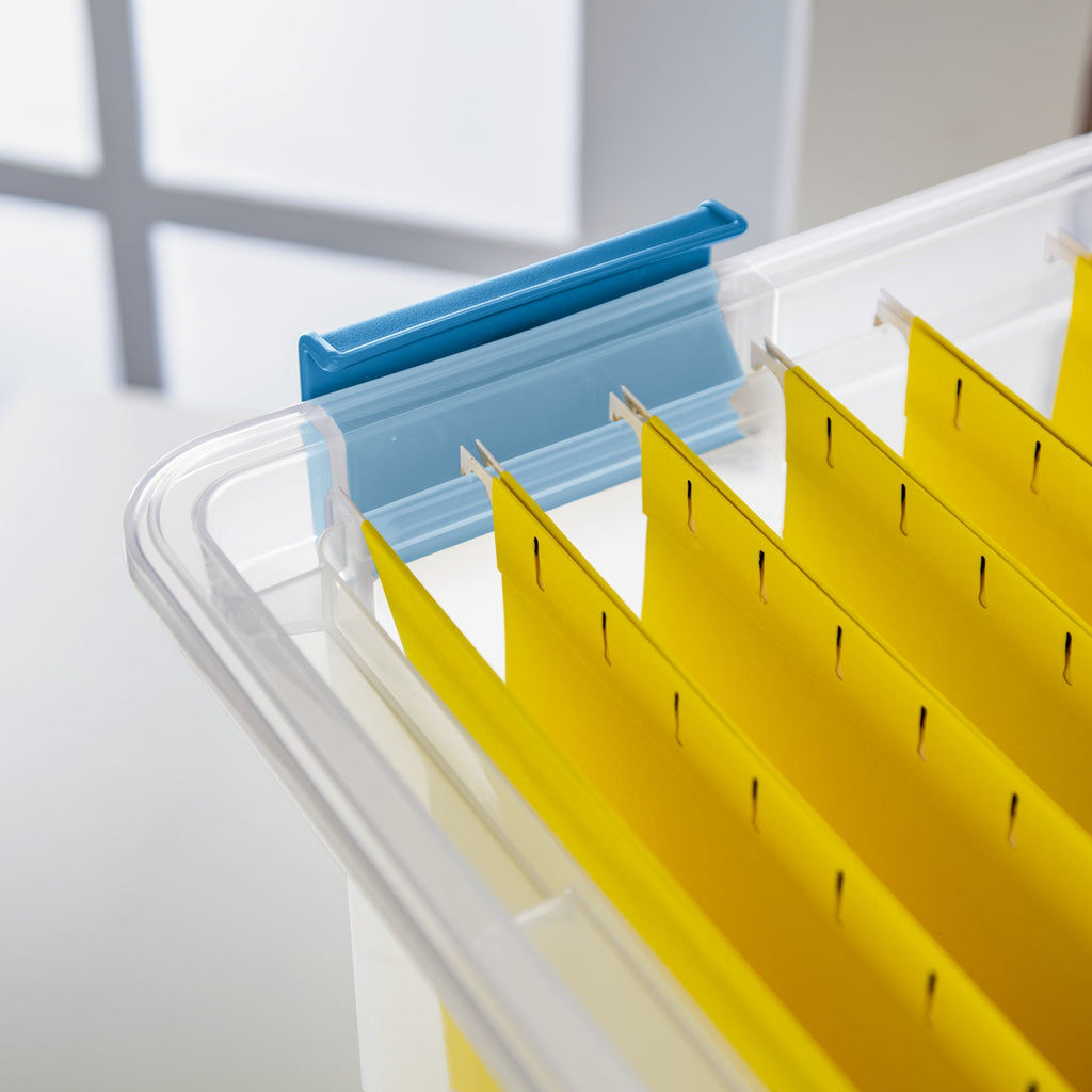 7.5 Quart Clear Plastic Storage Box with Latching Lids, (6 Pack)
