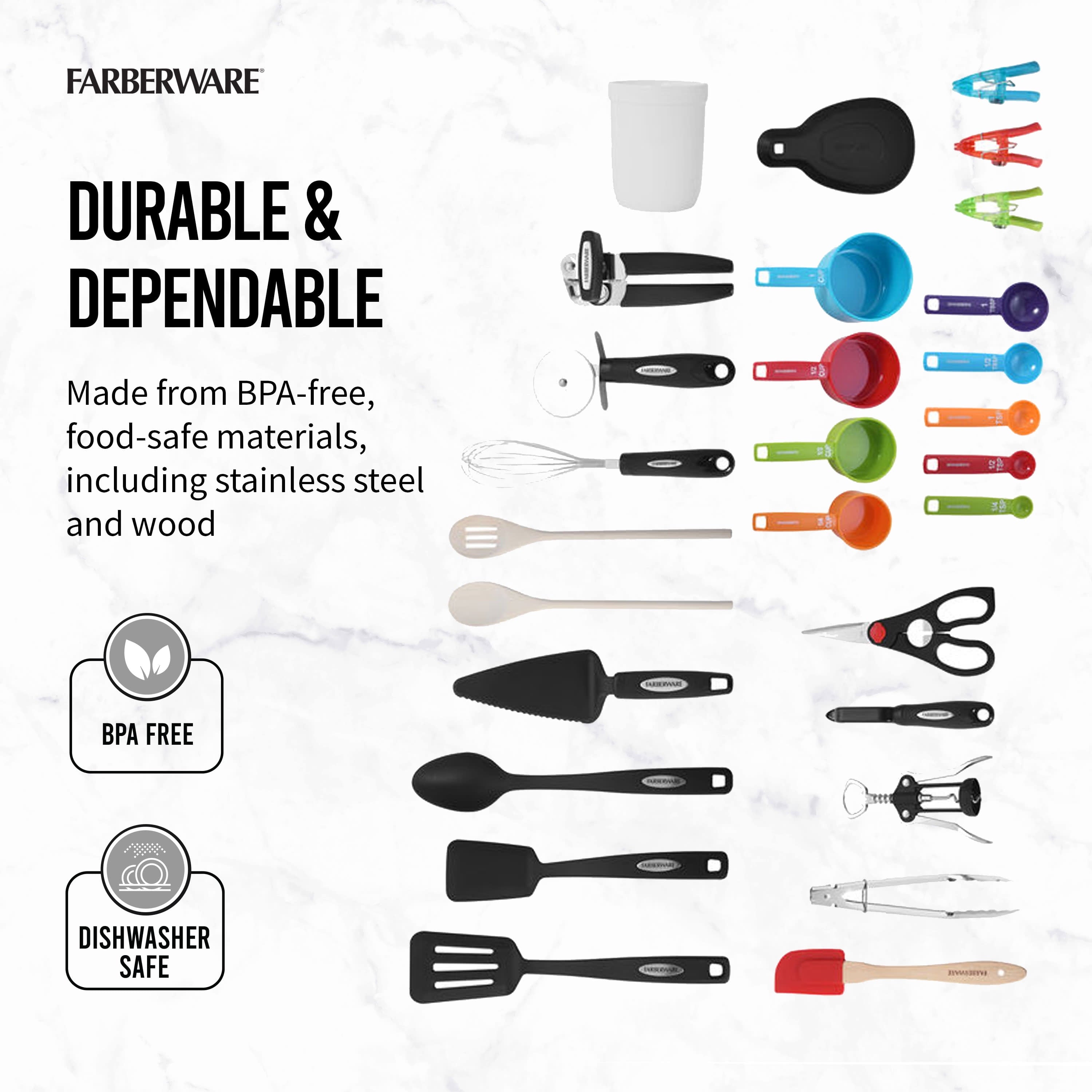 28-Piece Kitchen Utensil &amp; Gadget Set, Multicolor