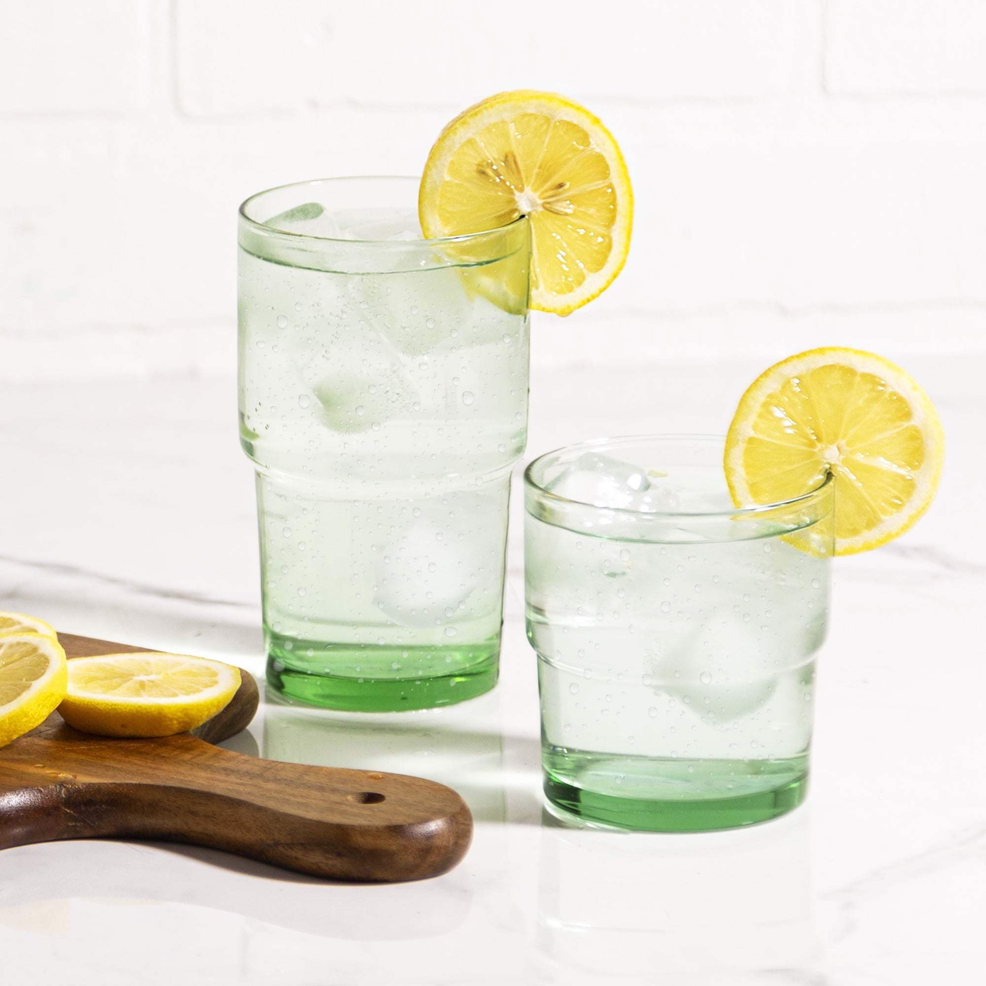 Better Homes &amp; Gardens Recycled Green Glassware, Glass, 4 Pack, 10 oz