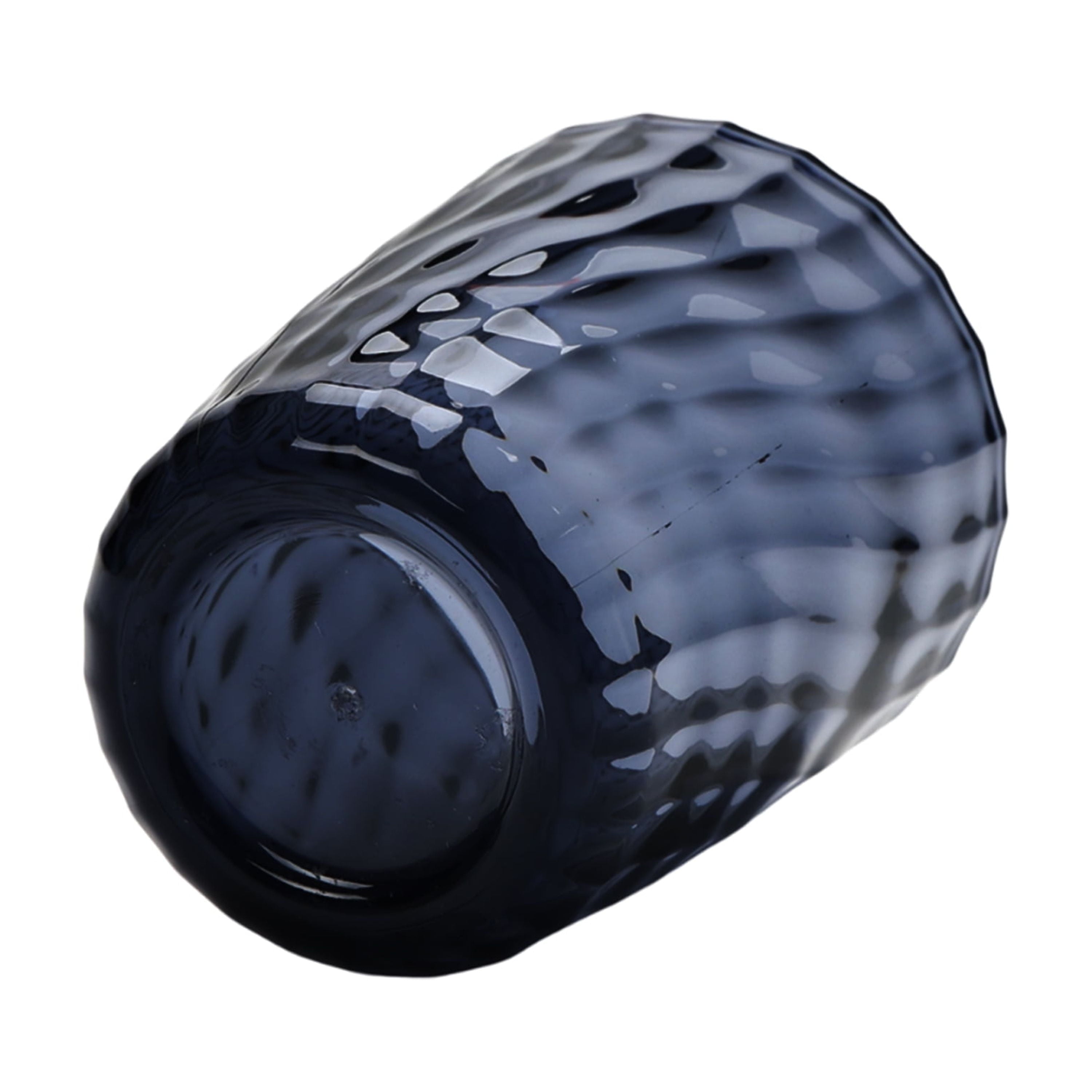 14-Ounce Acrylic Short Embossed Swirl Texture Tumbler, Blue