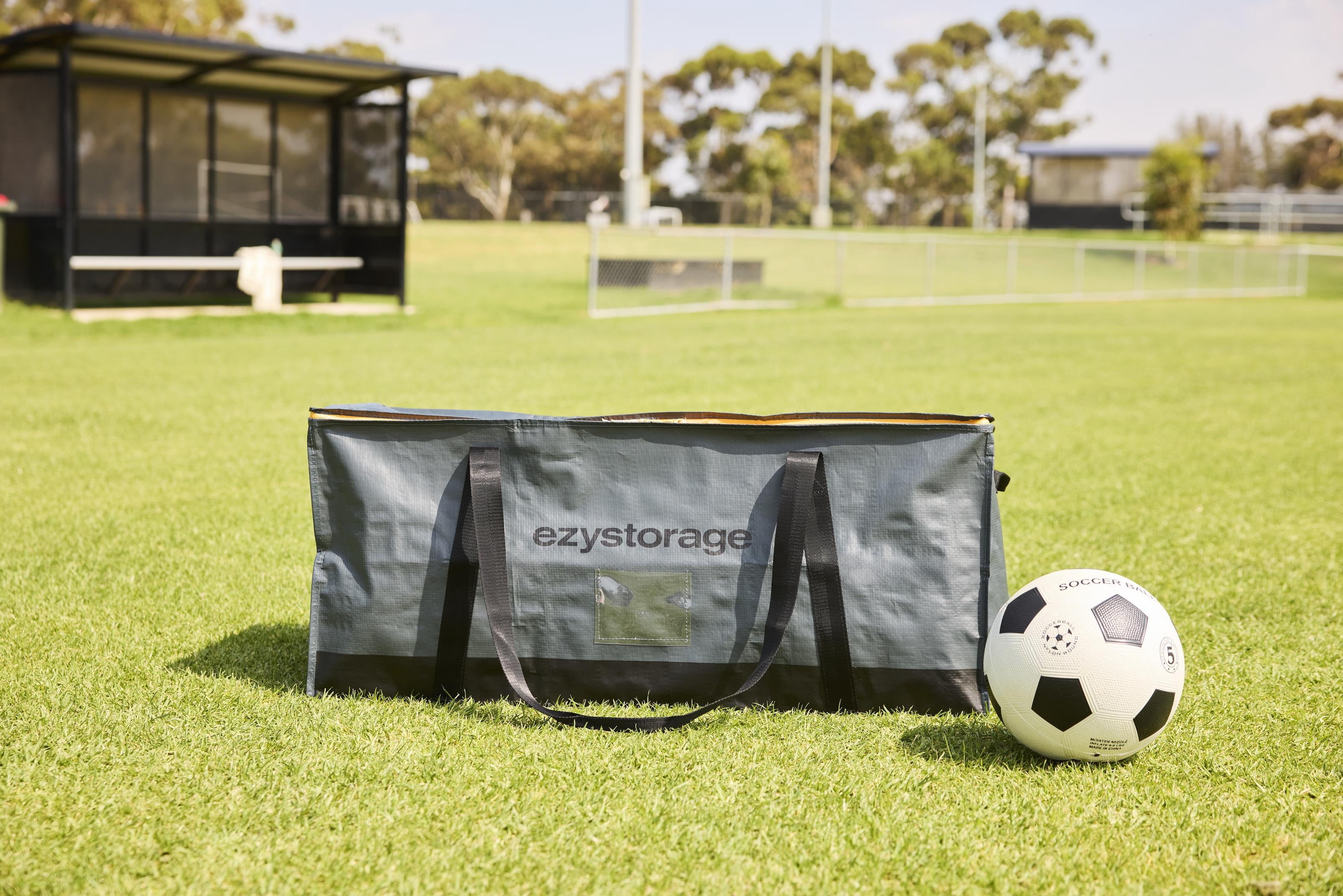 22.1 Gallon, Large, Heavy-Duty Collapsible Utility Storage Bag with Zipper and Reinforced Handles