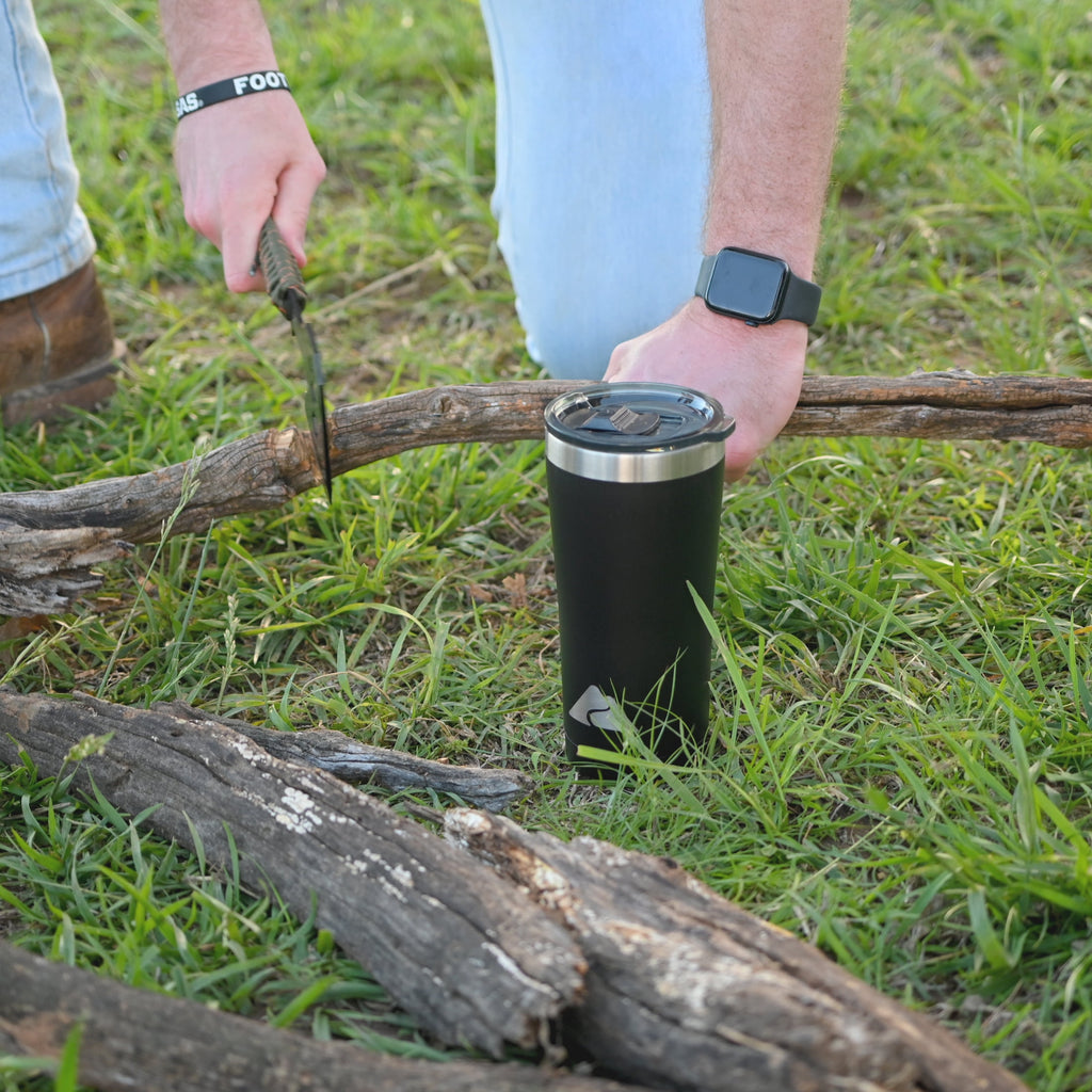 Ozark Trail 22 oz Stainless Steel Insulated Tumbler, Black
