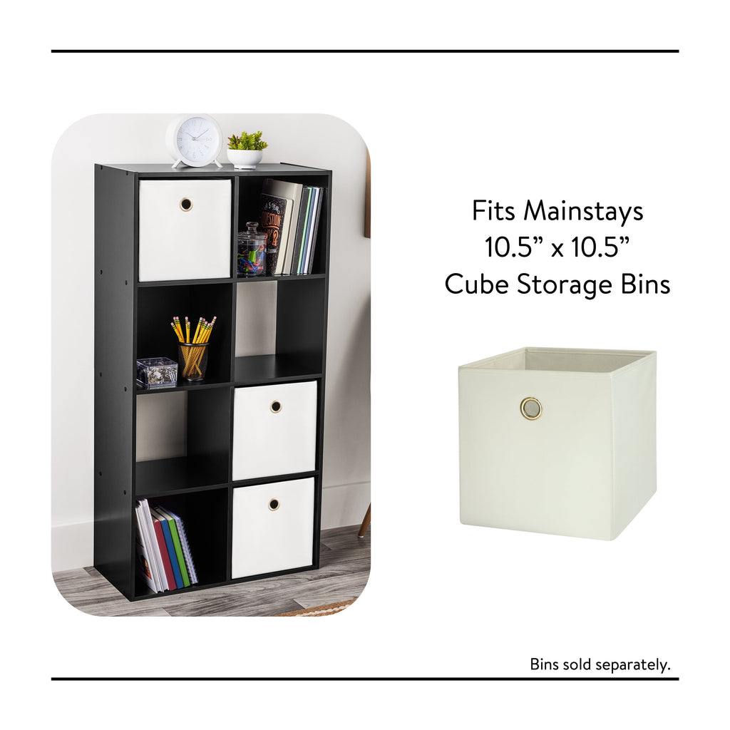8 Cube Storage Organizer, Black