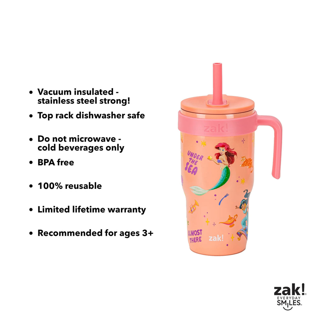 18oz Stitch Kids Straw Handle Tumbler