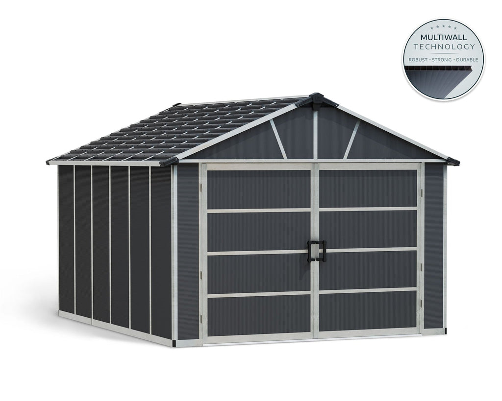 CANOPIA Yukon Multi-Function Polycarbonate Garage, 11x13-ft