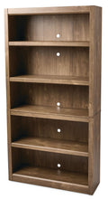 Canvas Adjustable 5-Shelf Bookcase/Bookshelf, Oak