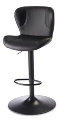 CANVAS Burnaby Gas-Lift Bar Stool, Black