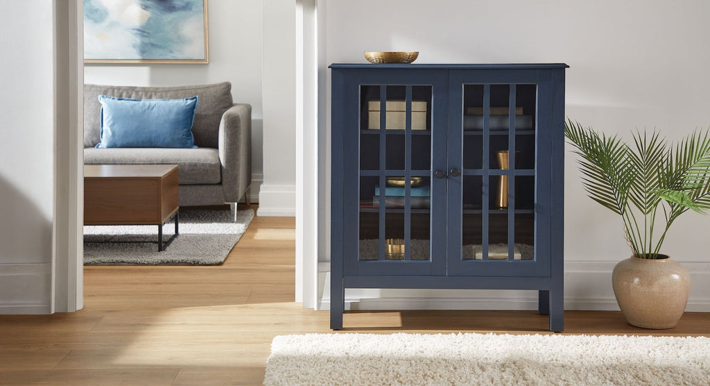 Canvas Dryden Accent Cabinet, Navy