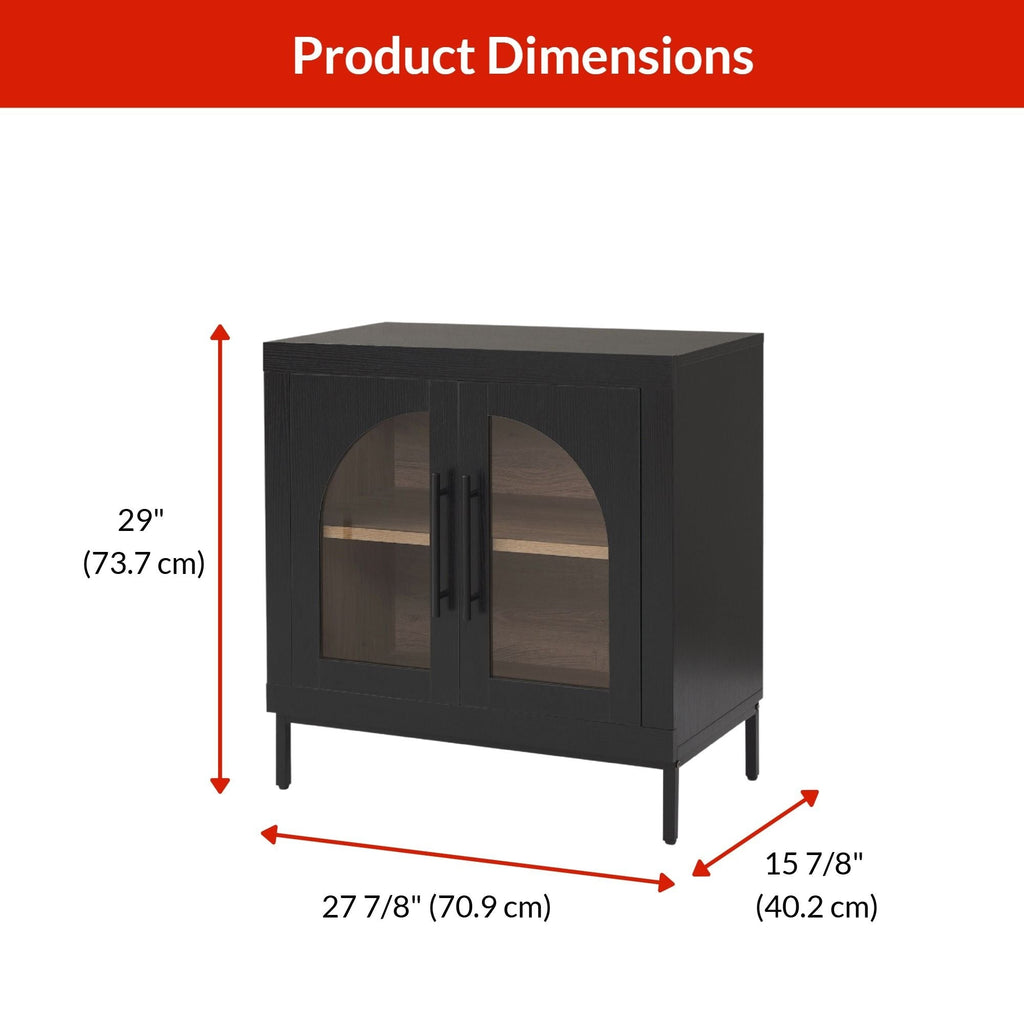 Canvas Hinton Cabinet, Black