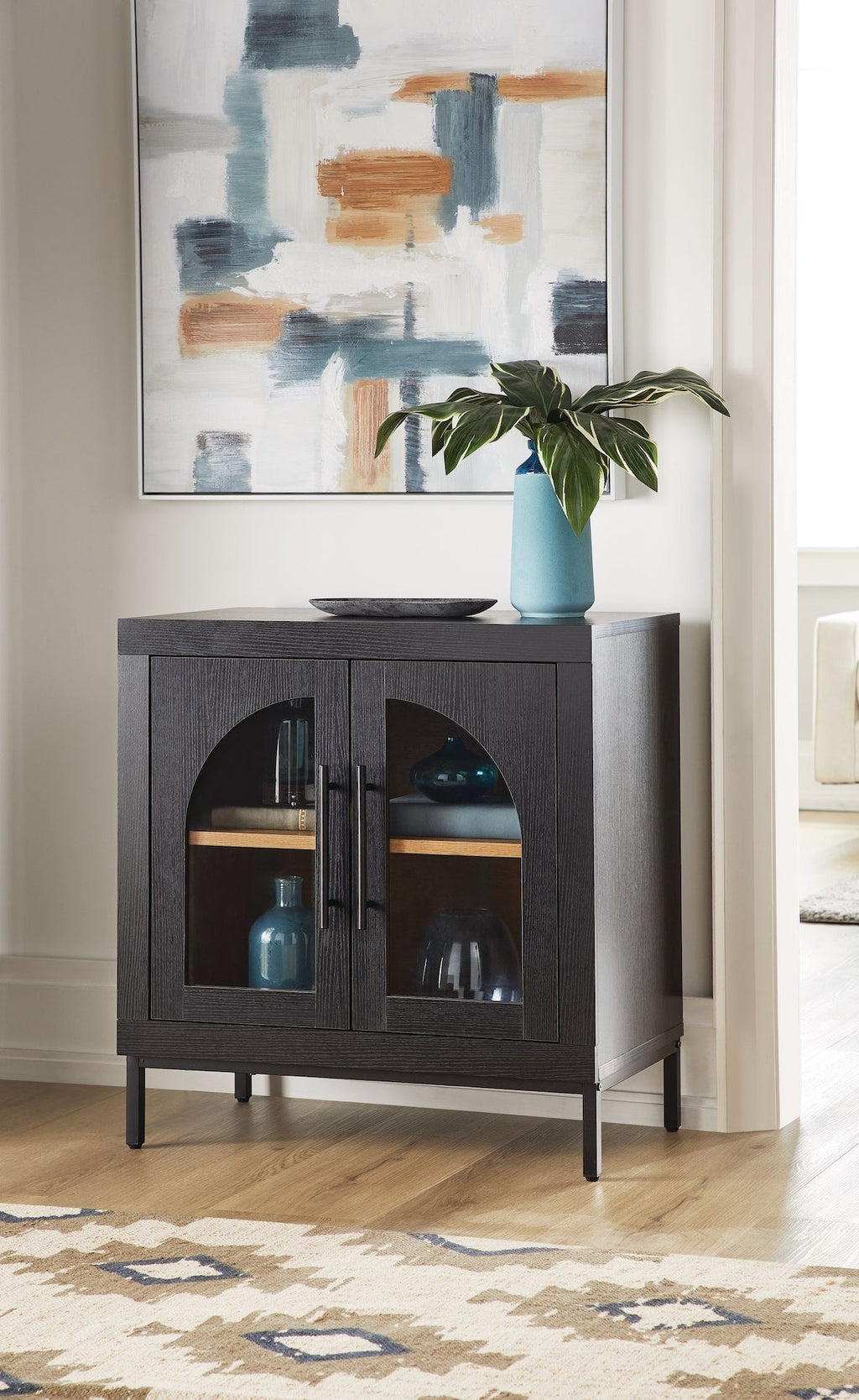Canvas Hinton Cabinet, Black