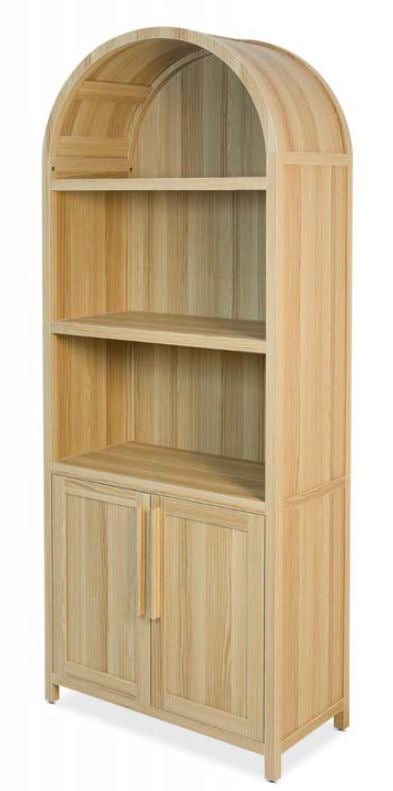Canvas Stratford Arched Bookcase, Oak